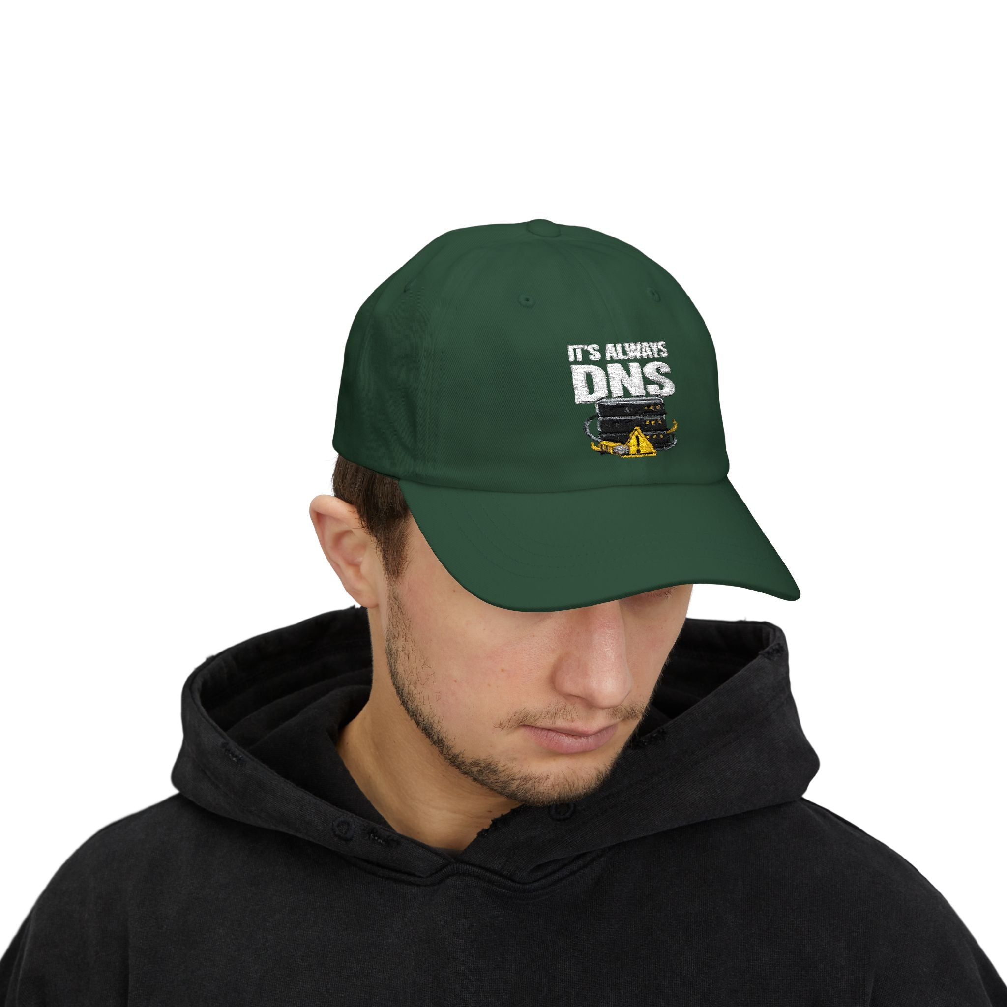 "It's Always DNS" Tech Humor Funny IT Baseball Hat/Cap