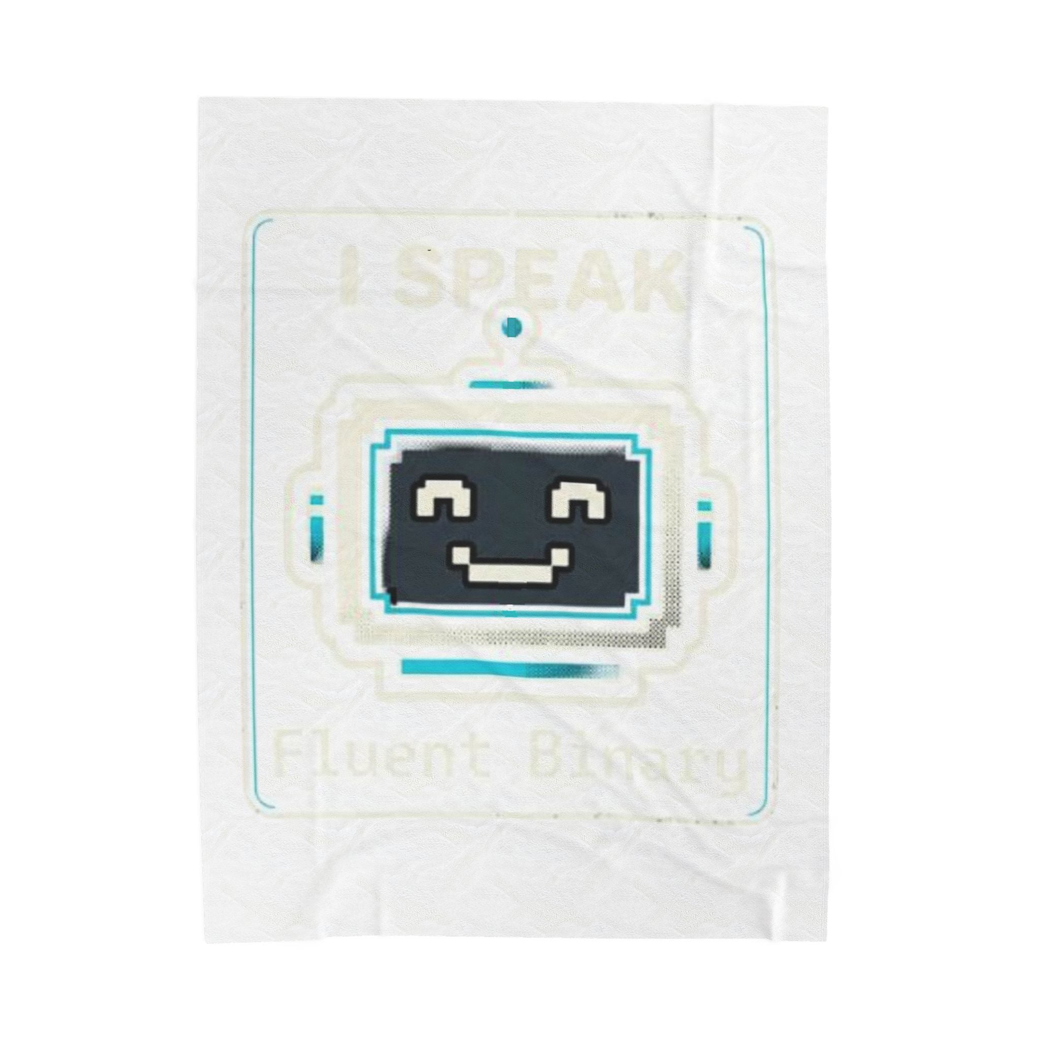 "I Speak Fluent Binary" IT Humor Funny IT Velveteen Plush Blanket
