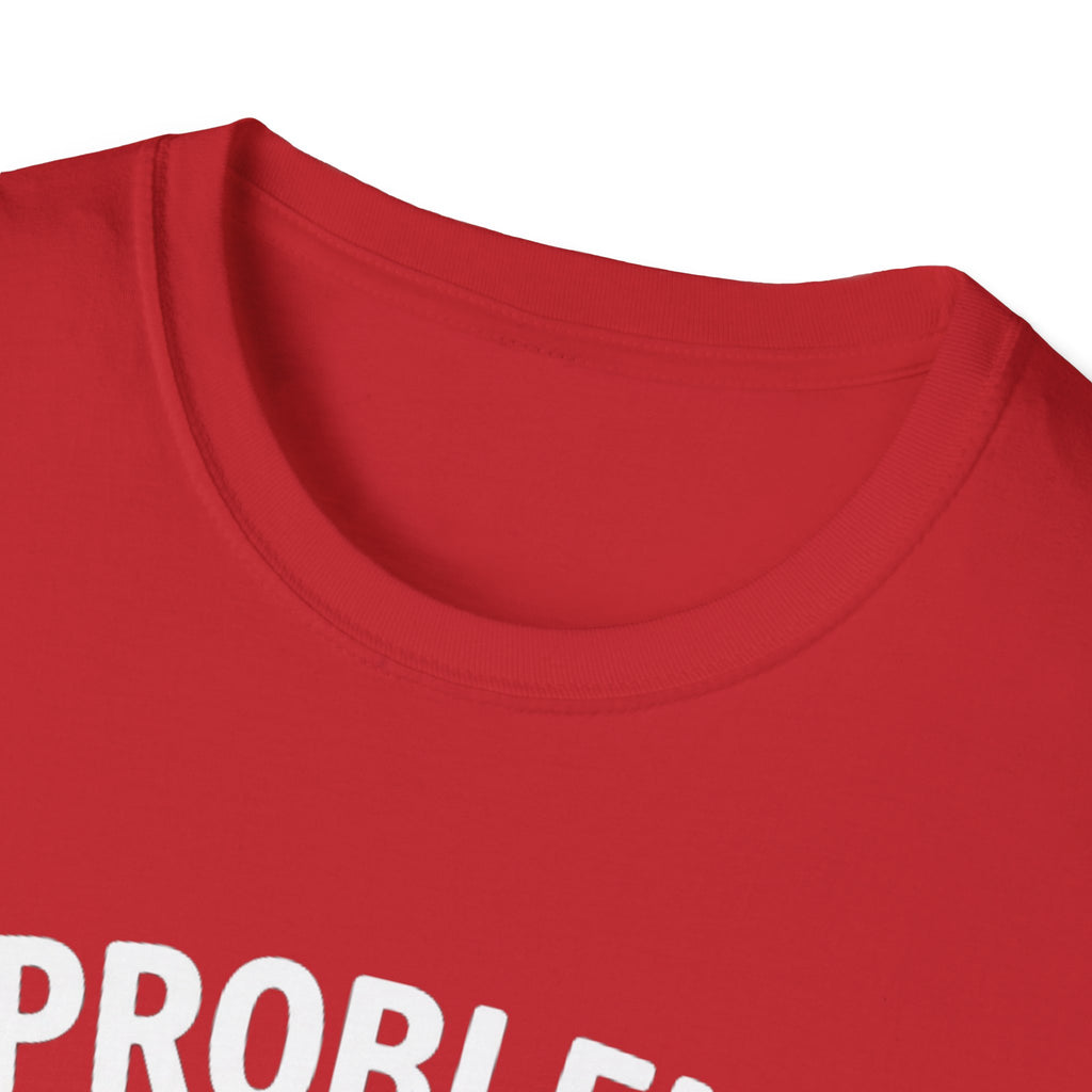 "Problem Exists Between Chair & Keyboard" Funny IT T-Shirt — Tech Coder Humor Graphic Tee