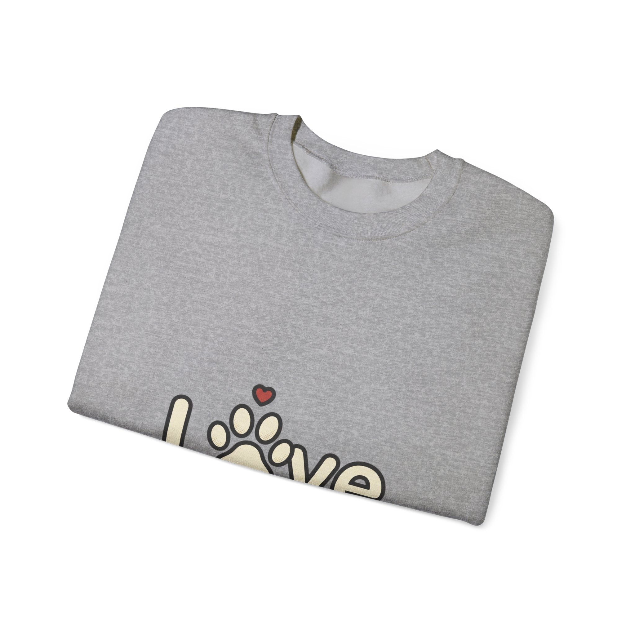 Love Paw Crewneck Sweatshirt | Dog Mom Dog Dad, Fur Baby Rescue Pride