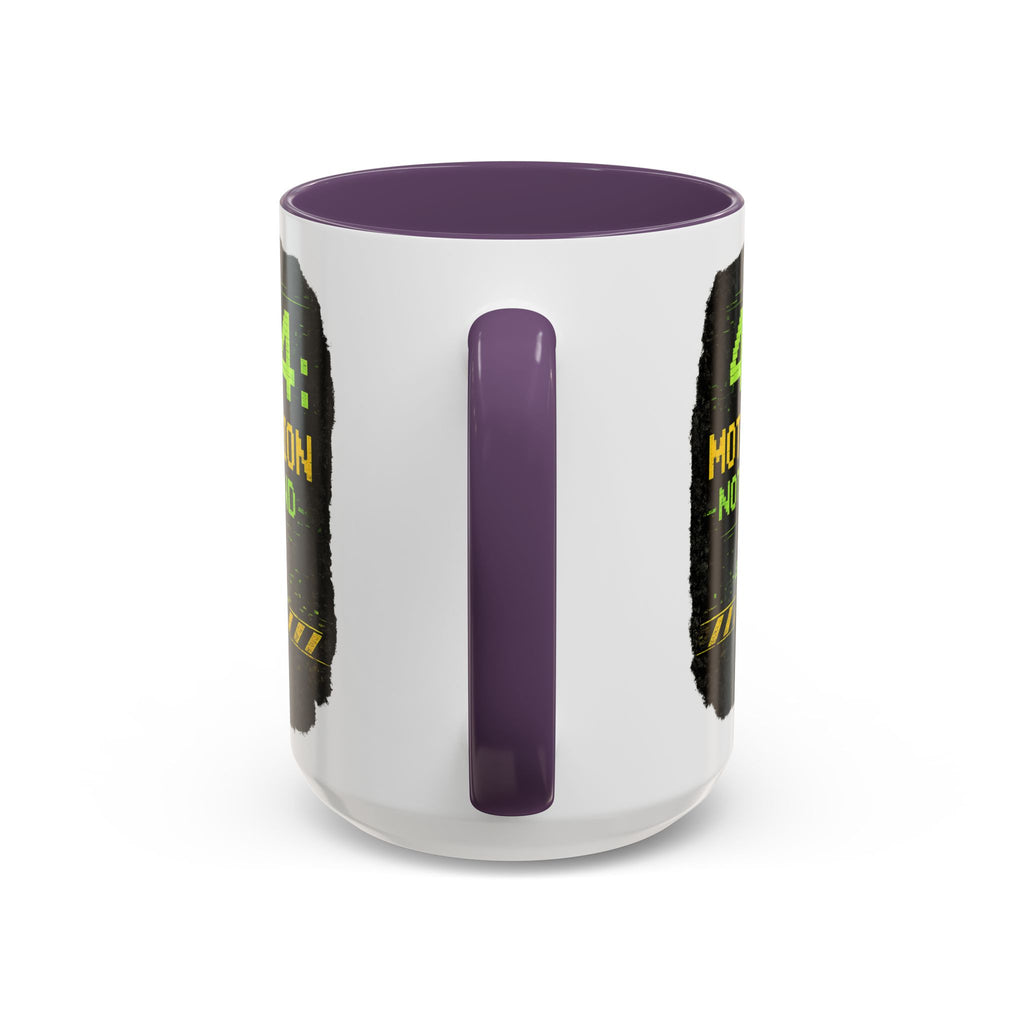 "Error 404 Motivation Not Found" IT Humor Accent Coffee Mug (11, 15oz)