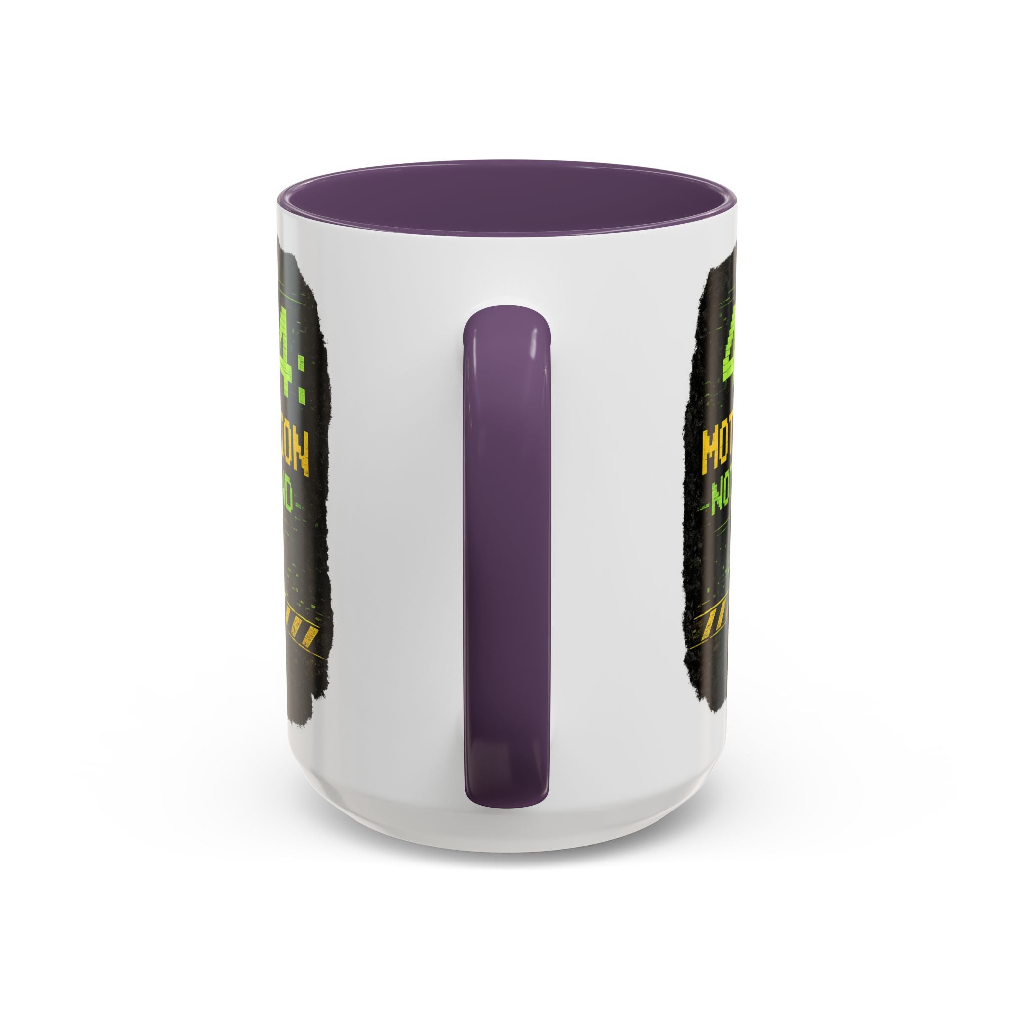 "Error 404 Motivation Not Found" IT Humor Accent Coffee Mug (11, 15oz)