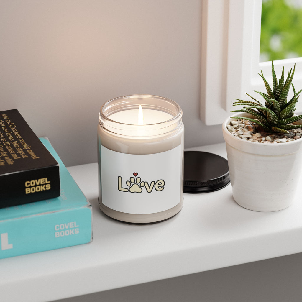 Love Paw Logo Candle,  | Dog Mom Dog Dad, Fur Baby Soy Jar Candle