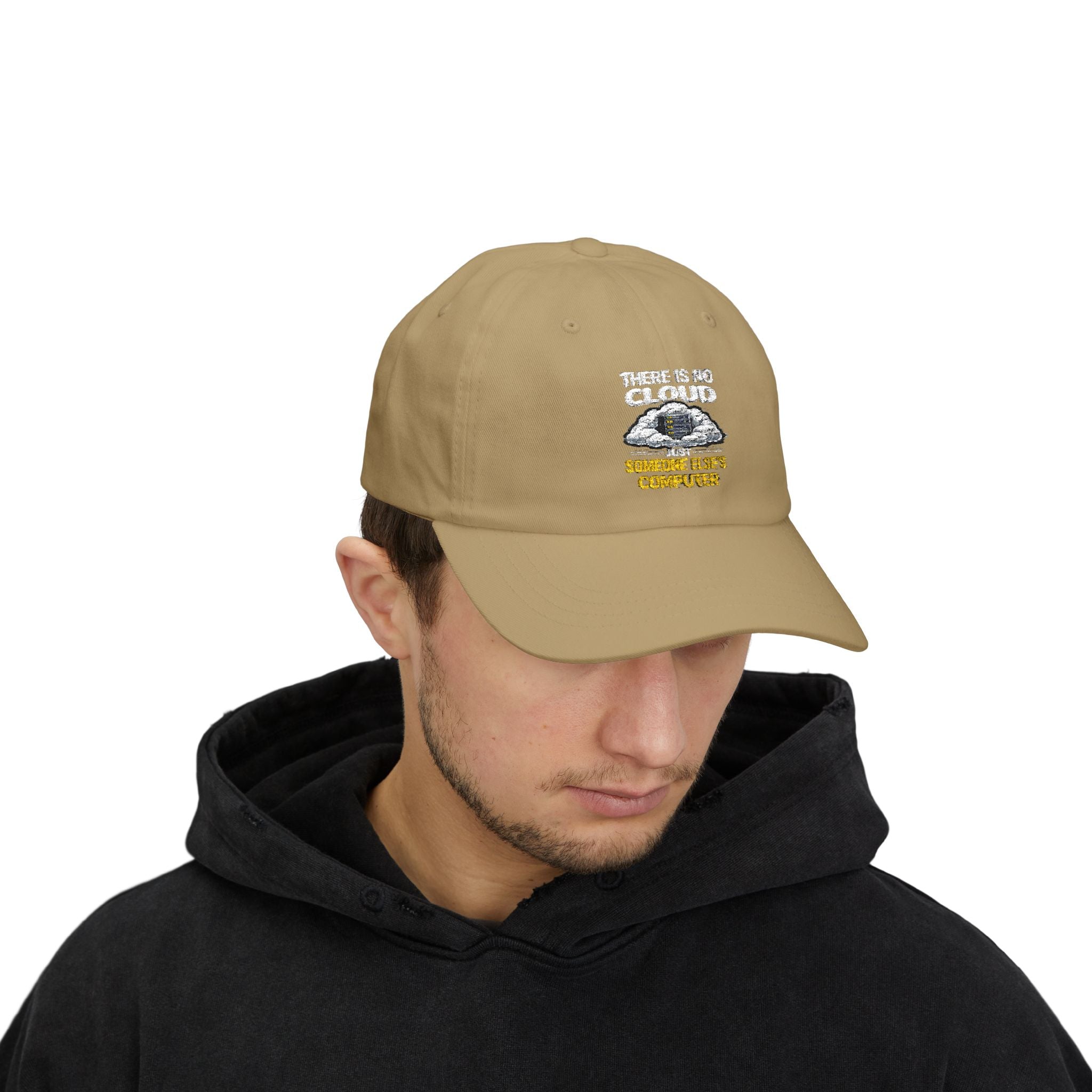 Dad Cap – 'There Is No Cloud, Just Someone Else's Computer" IT Humor Recycled Earth Graphic Hat