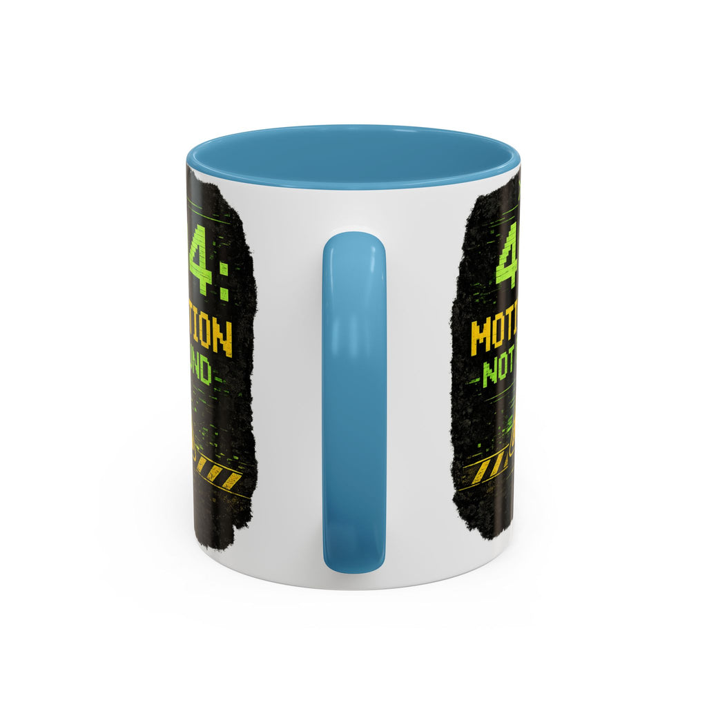 "Error 404 Motivation Not Found" IT Humor Accent Coffee Mug (11, 15oz)