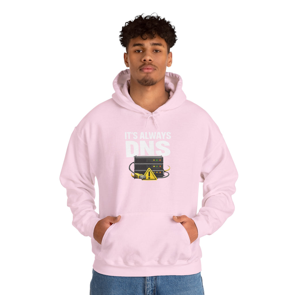"It's Always DNS" Tech Humor Unisex Heavy Blend™ Hoodie
