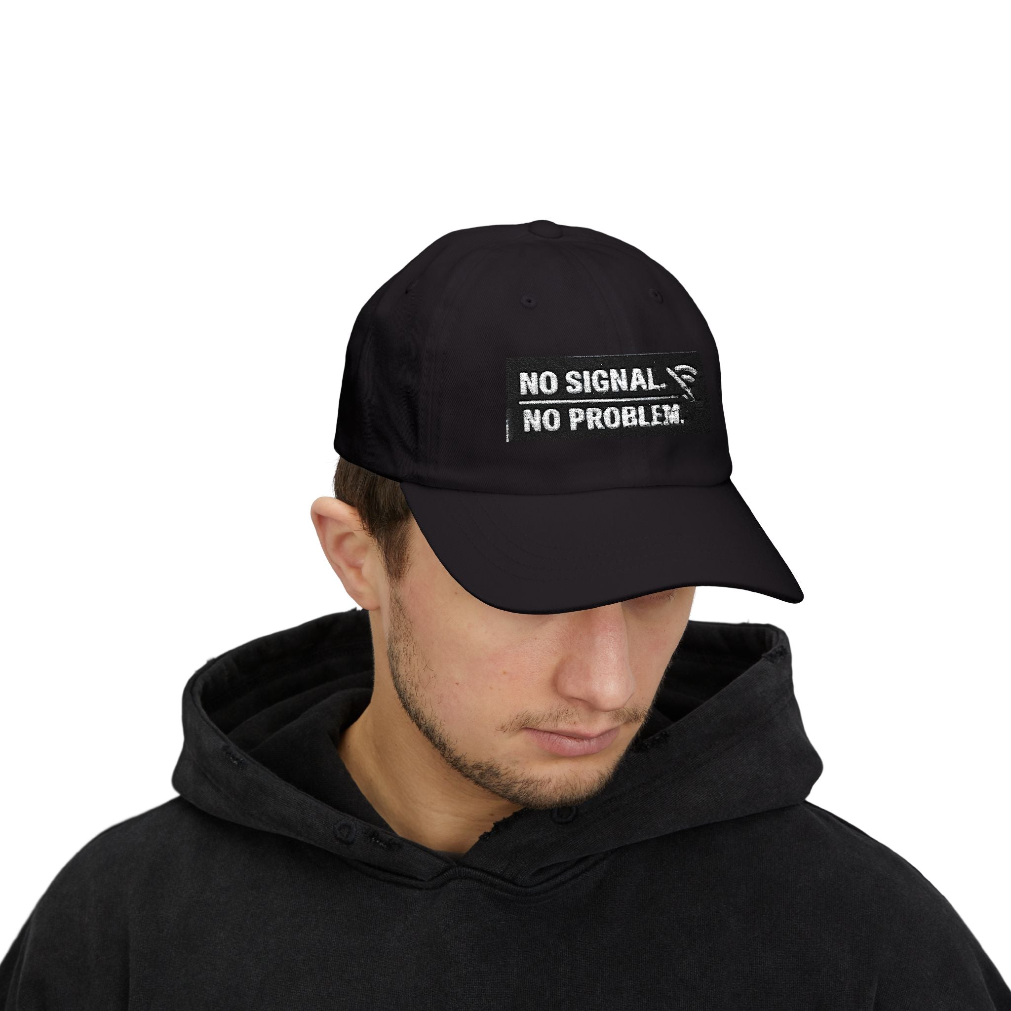 "No Signal No Problem" Tech Humor Funny IT Baseball Hat/Cap