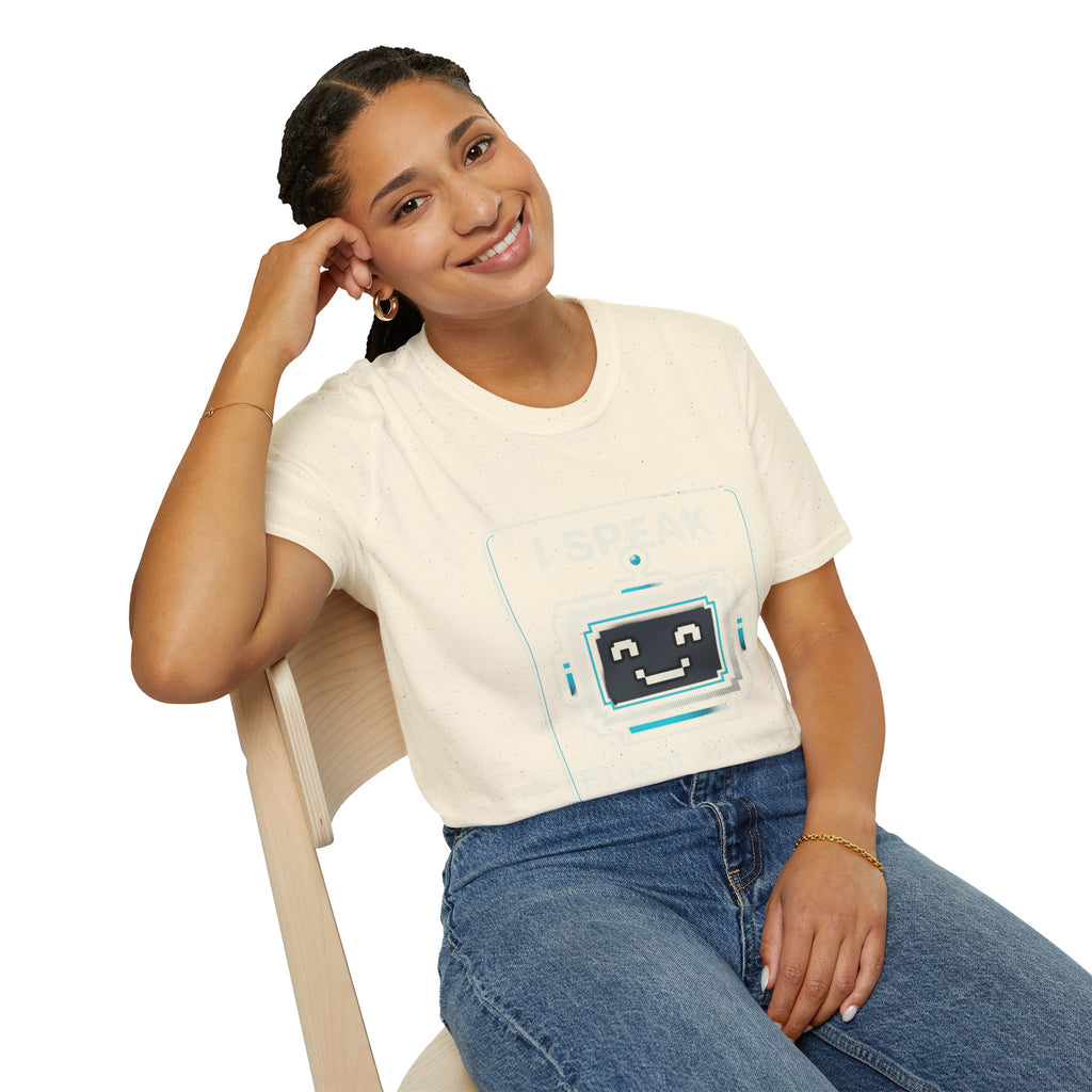 "I Speak Fluent Binary" Funny IT Programmer Tech Humor Graphic Tee