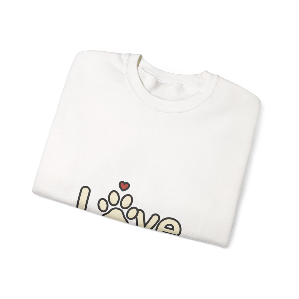 Love Paw Crewneck Sweatshirt | Dog Mom Dog Dad, Fur Baby Rescue Pride