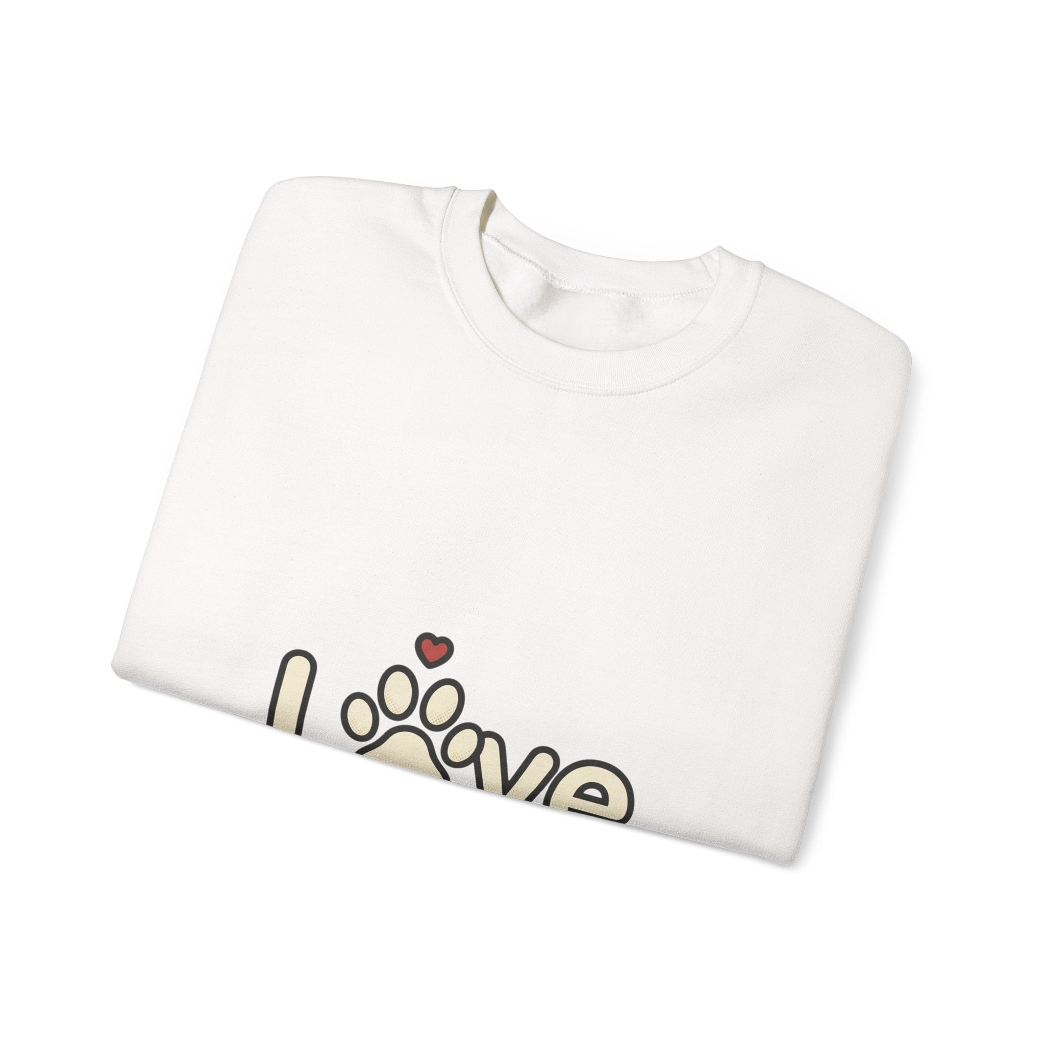 Love Paw Crewneck Sweatshirt | Dog Mom Dog Dad, Fur Baby Rescue Pride