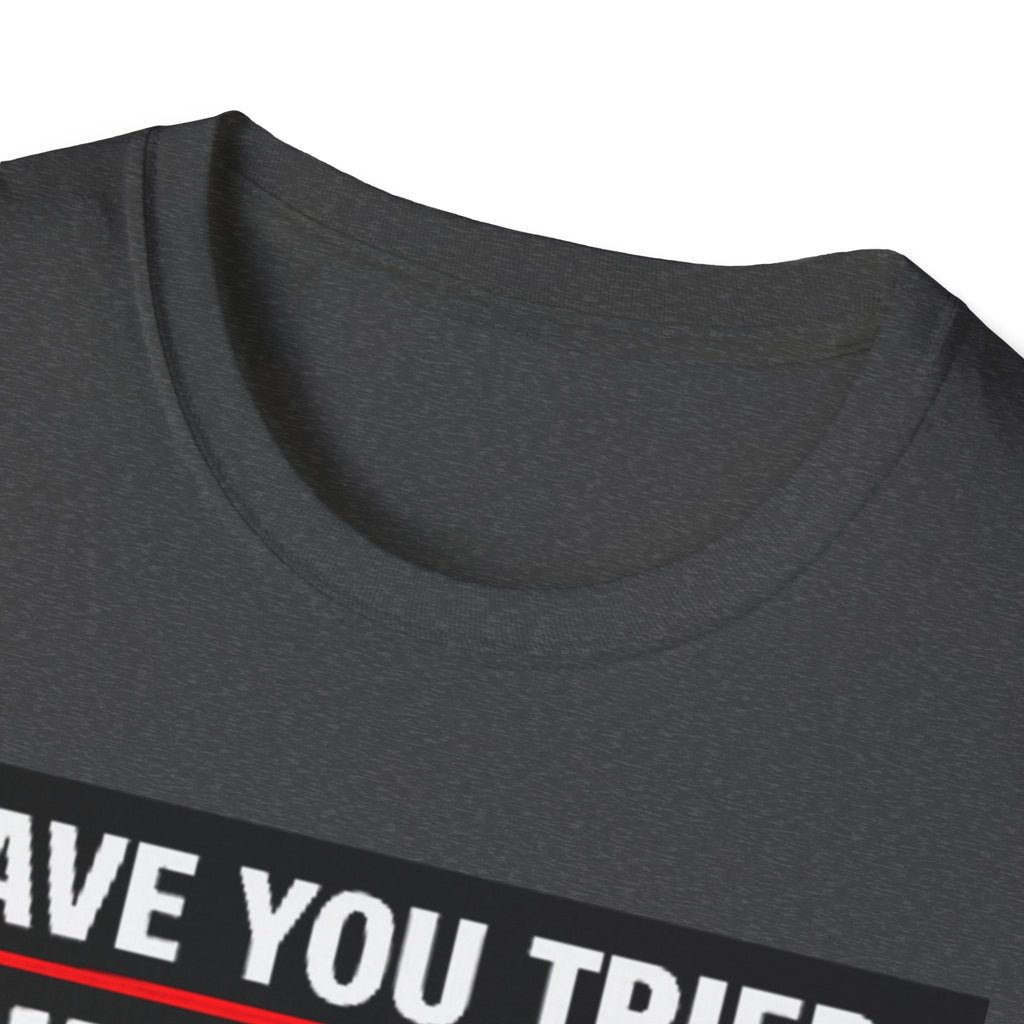 "Have You Tried Turning It Off On Again?" Funny IT T-Shirt Tech Humor Tee