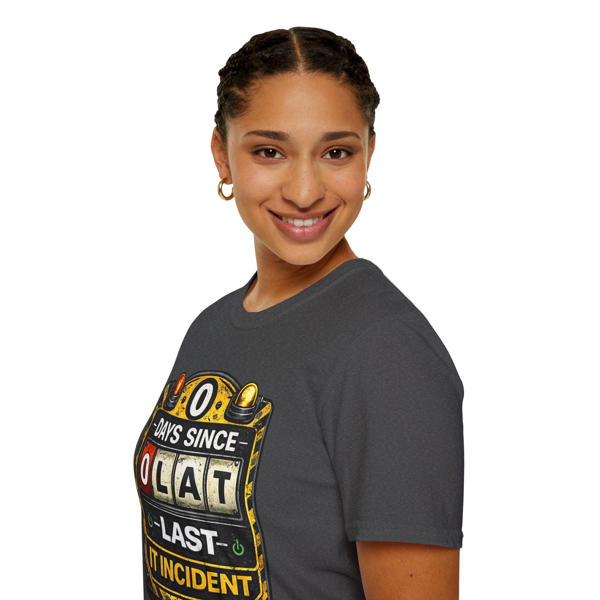 "0 Days Since Last IT Incident" Funny IT Tech Humor T-Shirt