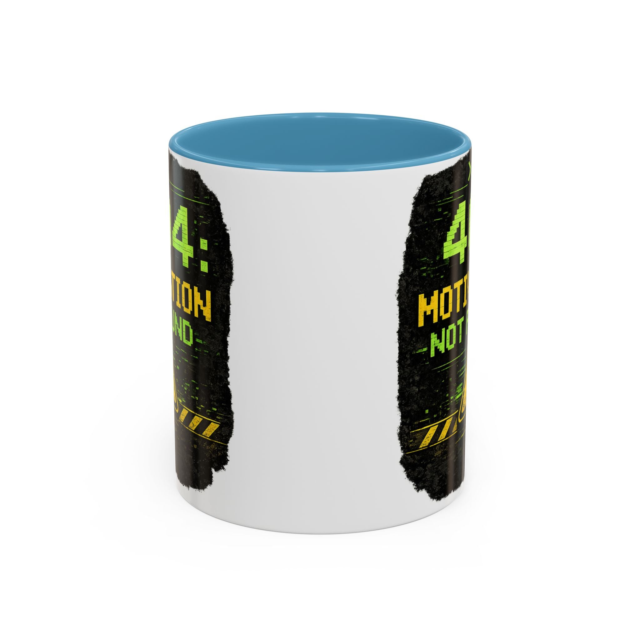 "Error 404 Motivation Not Found" IT Humor Accent Coffee Mug (11, 15oz)