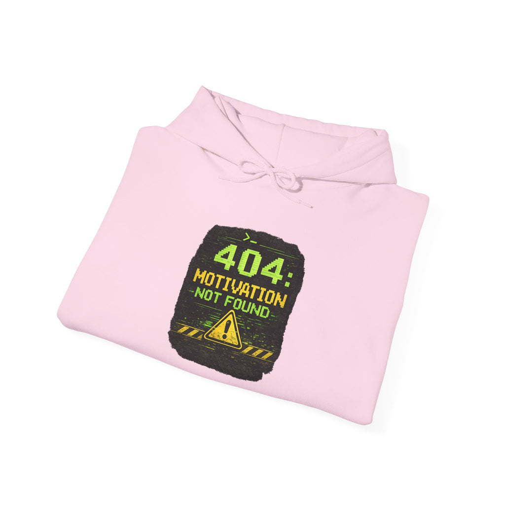"Error 404 Motivation Not Found" IT Humor Unisex Heavy Blend™ Hoodie