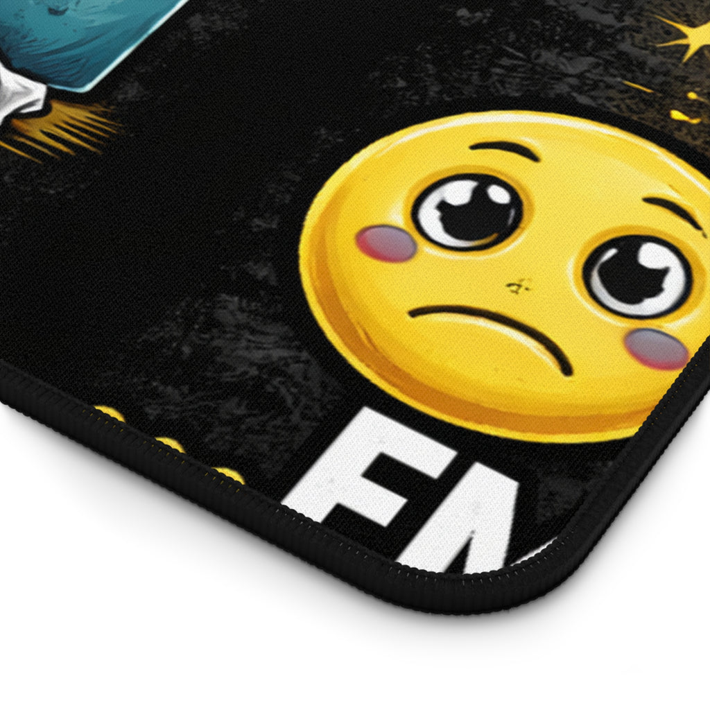 "I Support End Users... Emotionally" Tech Humor Desk Mat — Funny IT Support Mouse Pad