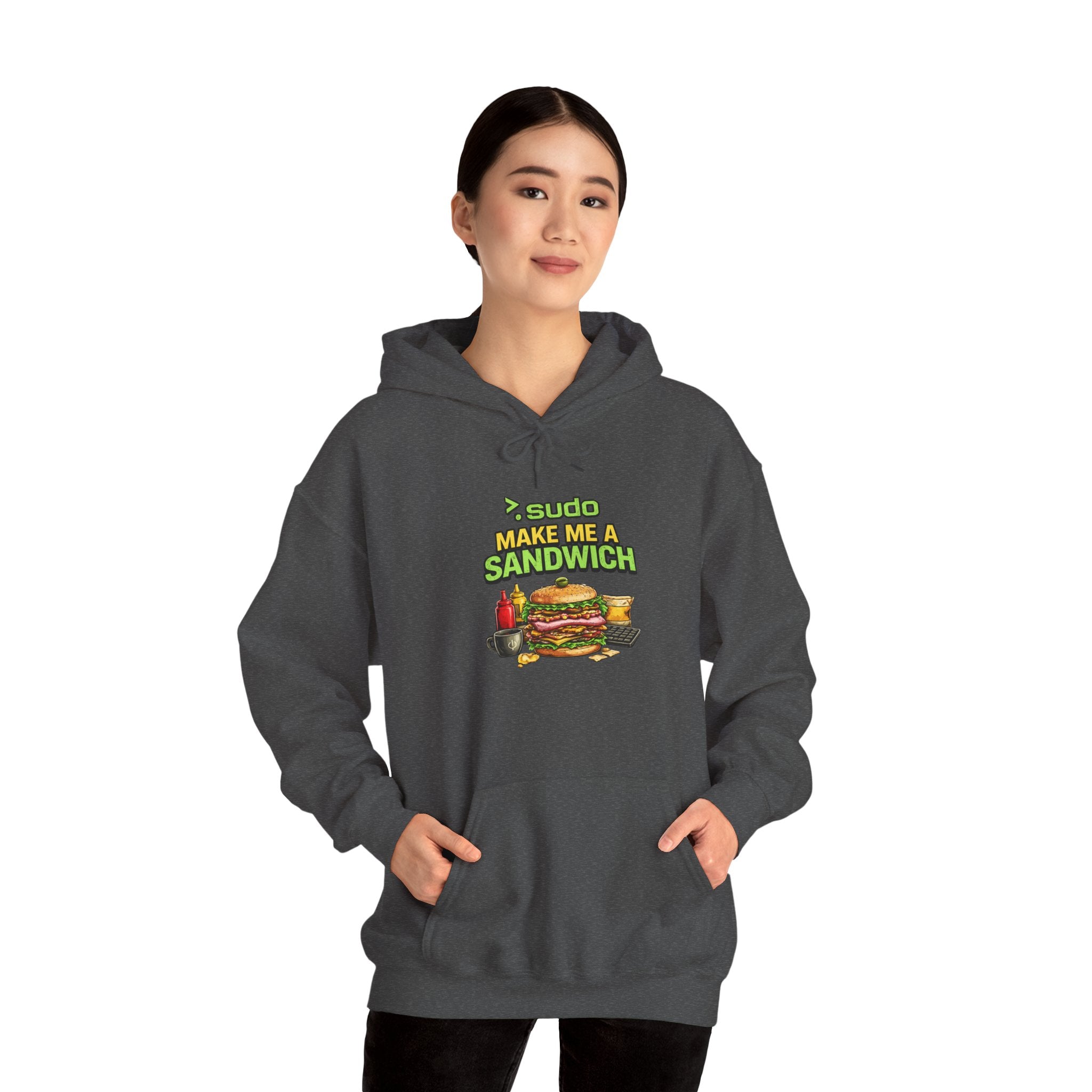 ">.Sudo Make Me A Sandwich" IT Humor Unisex Heavy Blend™ Hoodie