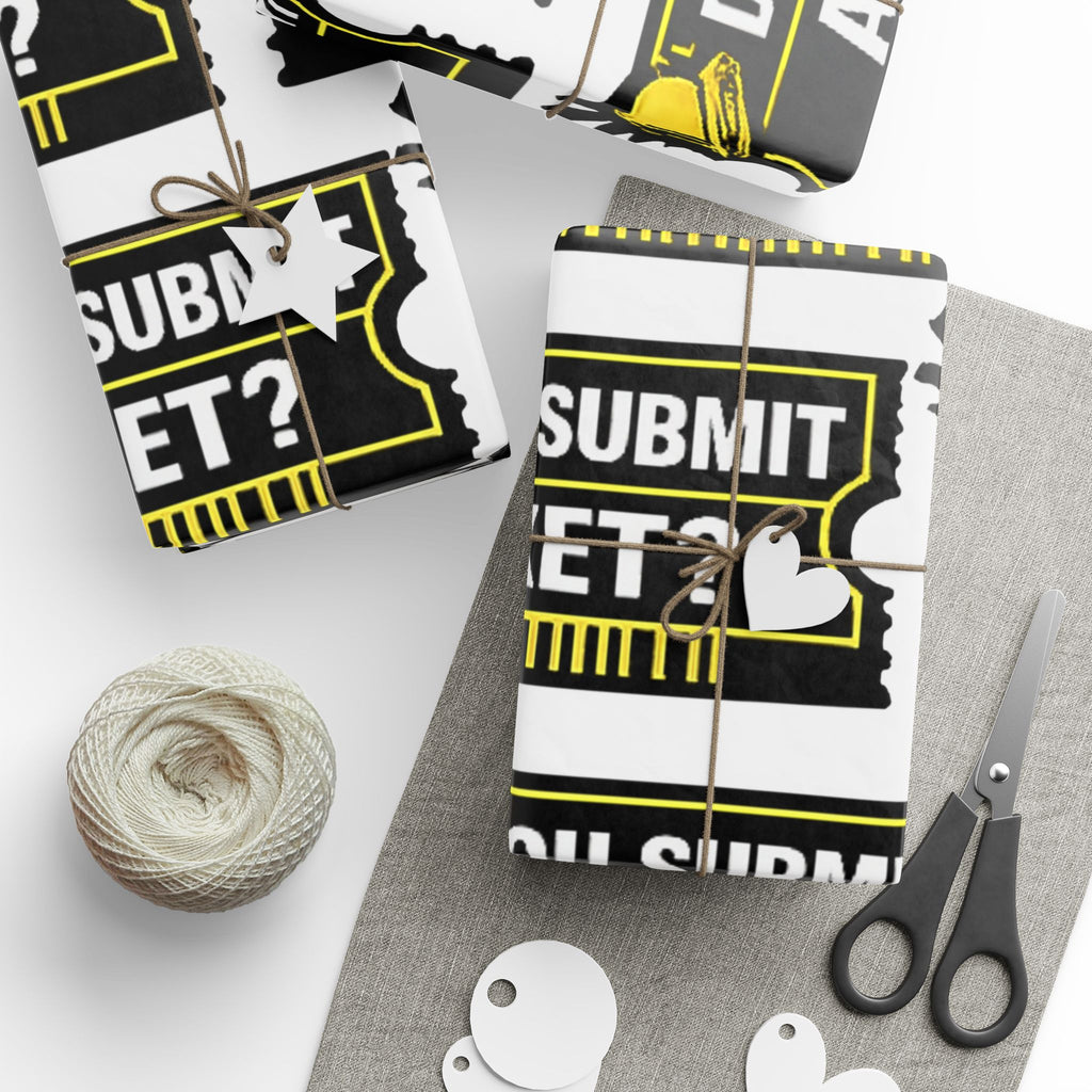 "Did You Submit A Ticket?" Funny Tech Gift Wrapping Paper