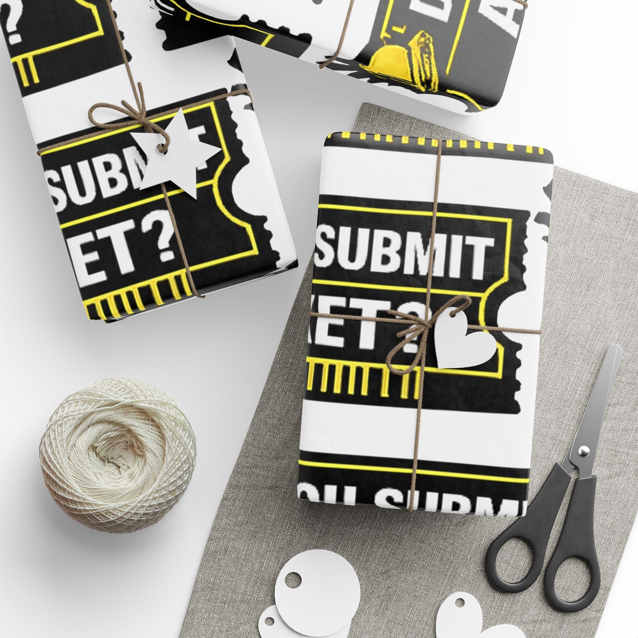 "Did You Submit A Ticket?" Funny Tech Gift Wrapping Paper