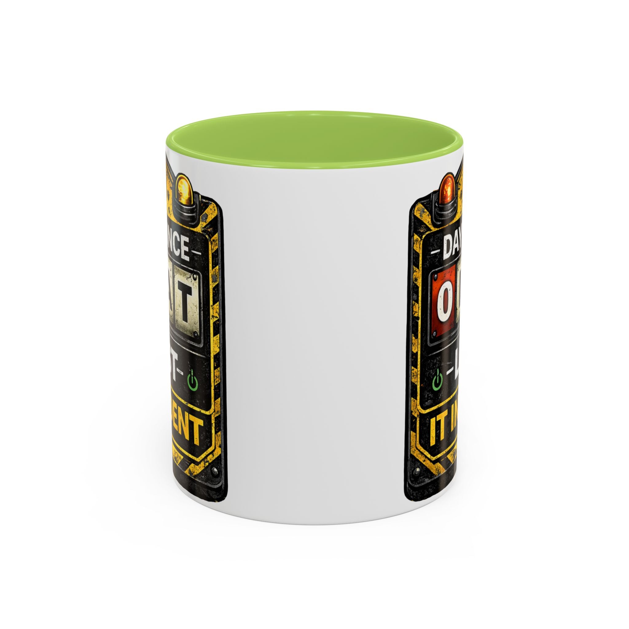 "0 Days Since Last IT Incident" IT Humor Accent Coffee Mug (11, 15oz)