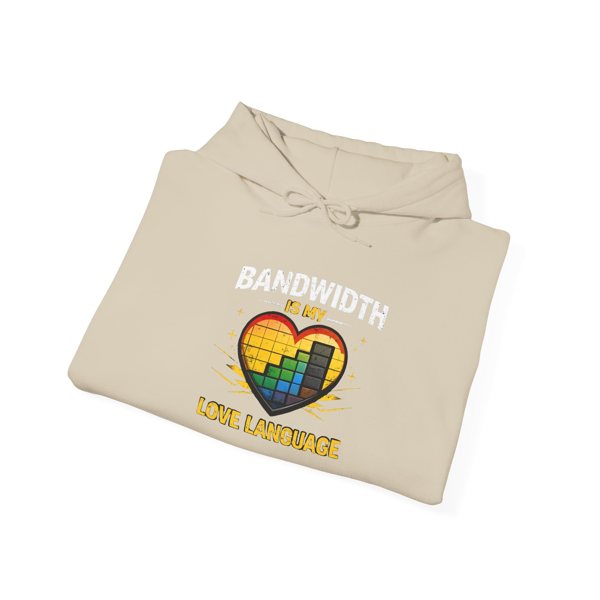 "Bandwidth is my Love Language" Tech Humor Unisex Heavy Blend™ Hoodie