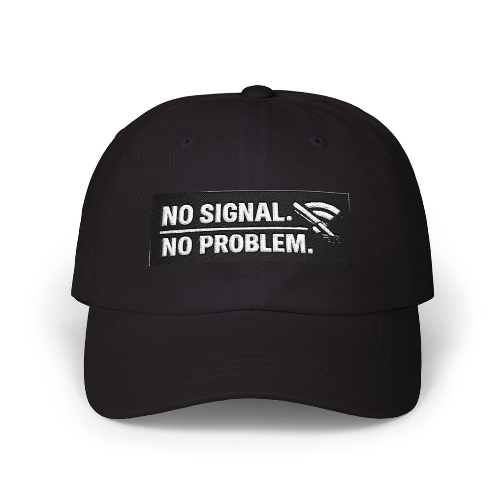 "No Signal No Problem" Tech Humor Funny IT Baseball Hat/Cap