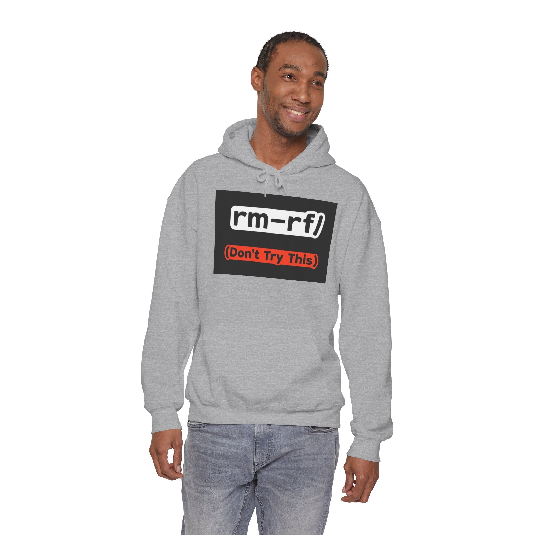"rm–rf/ (Don't Try This)" — Funny Linux/Devops Command Hoodie