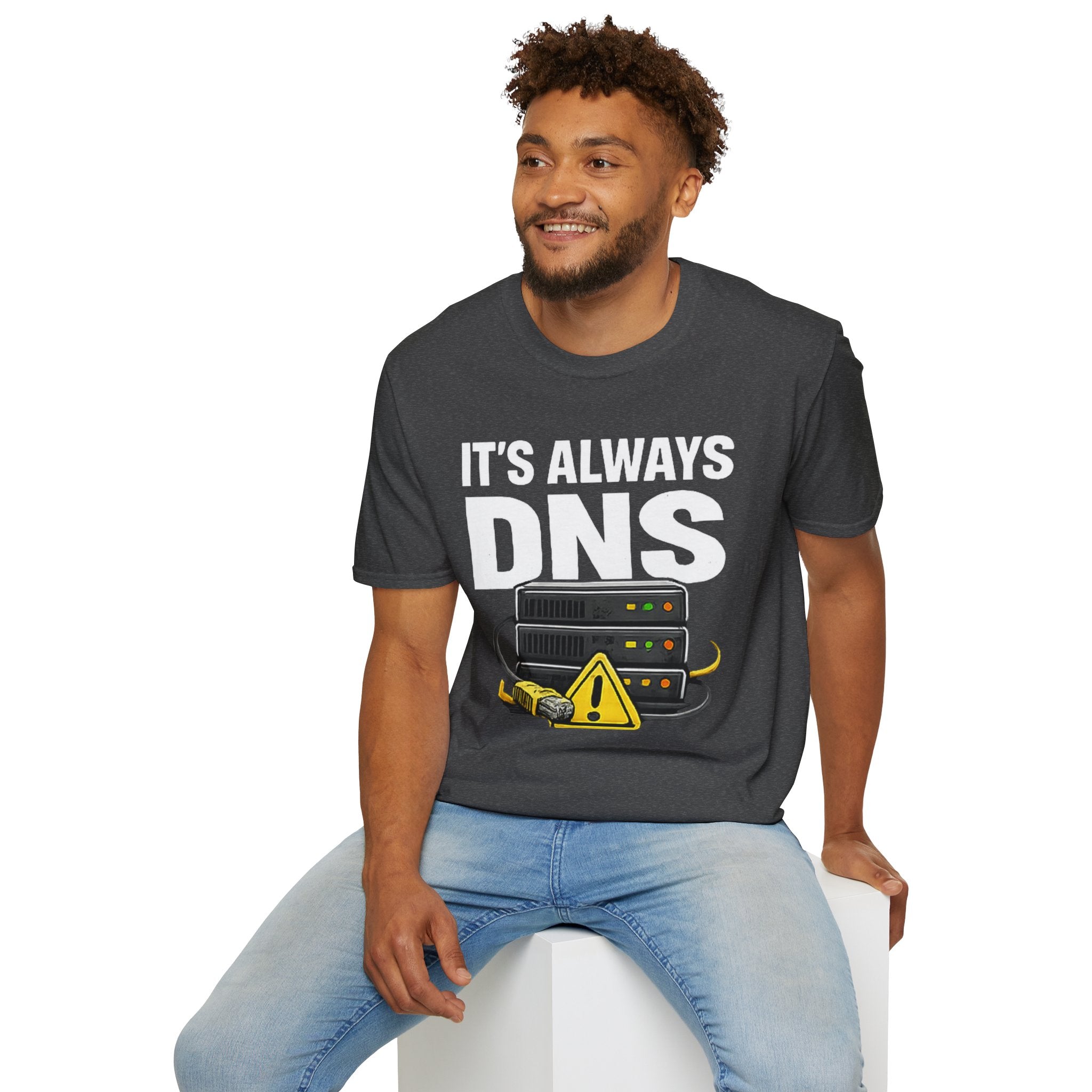 "It's Always DNS" Funny IT Tech Humor T-Shirt