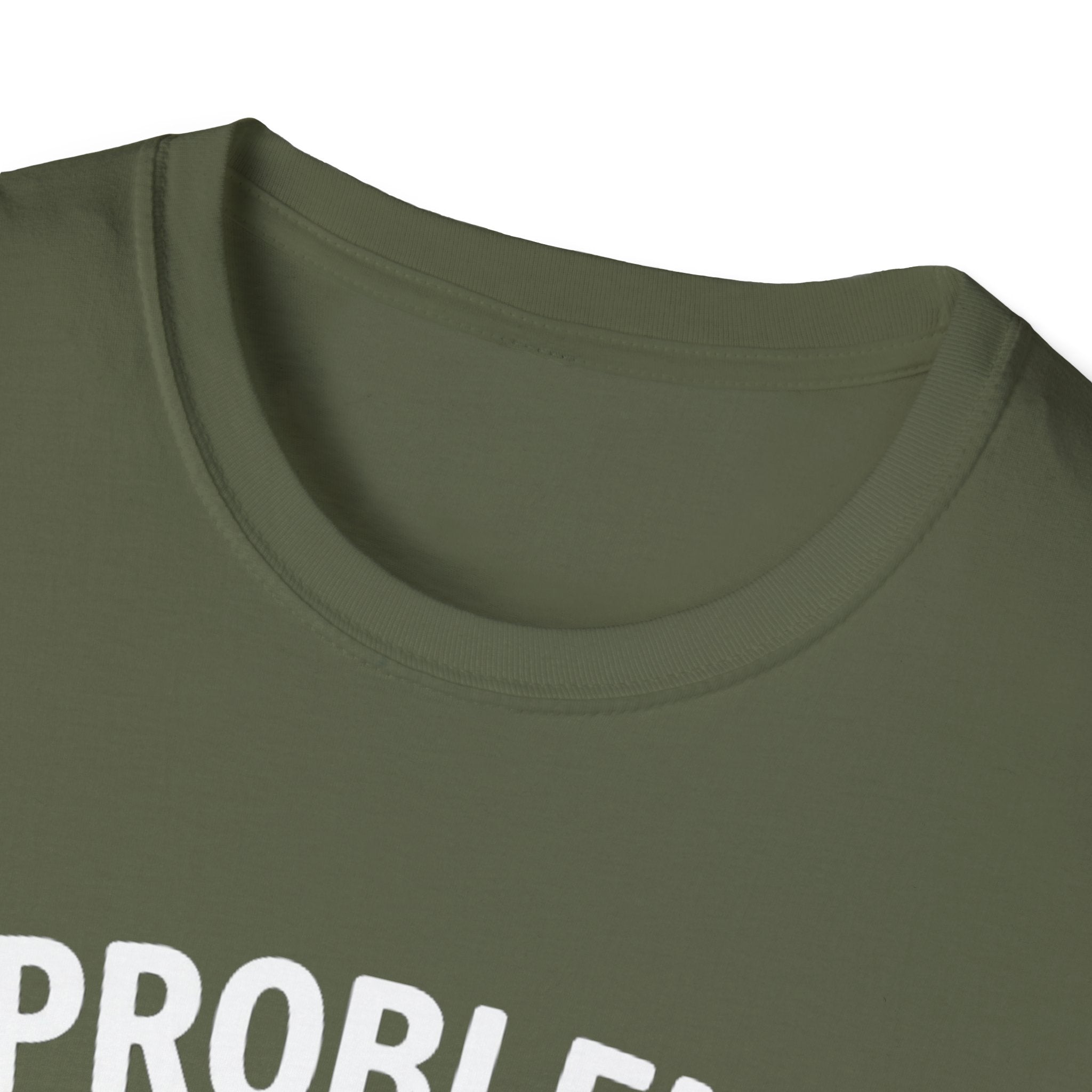 "Problem Exists Between Chair & Keyboard" Funny IT T-Shirt — Tech Coder Humor Graphic Tee
