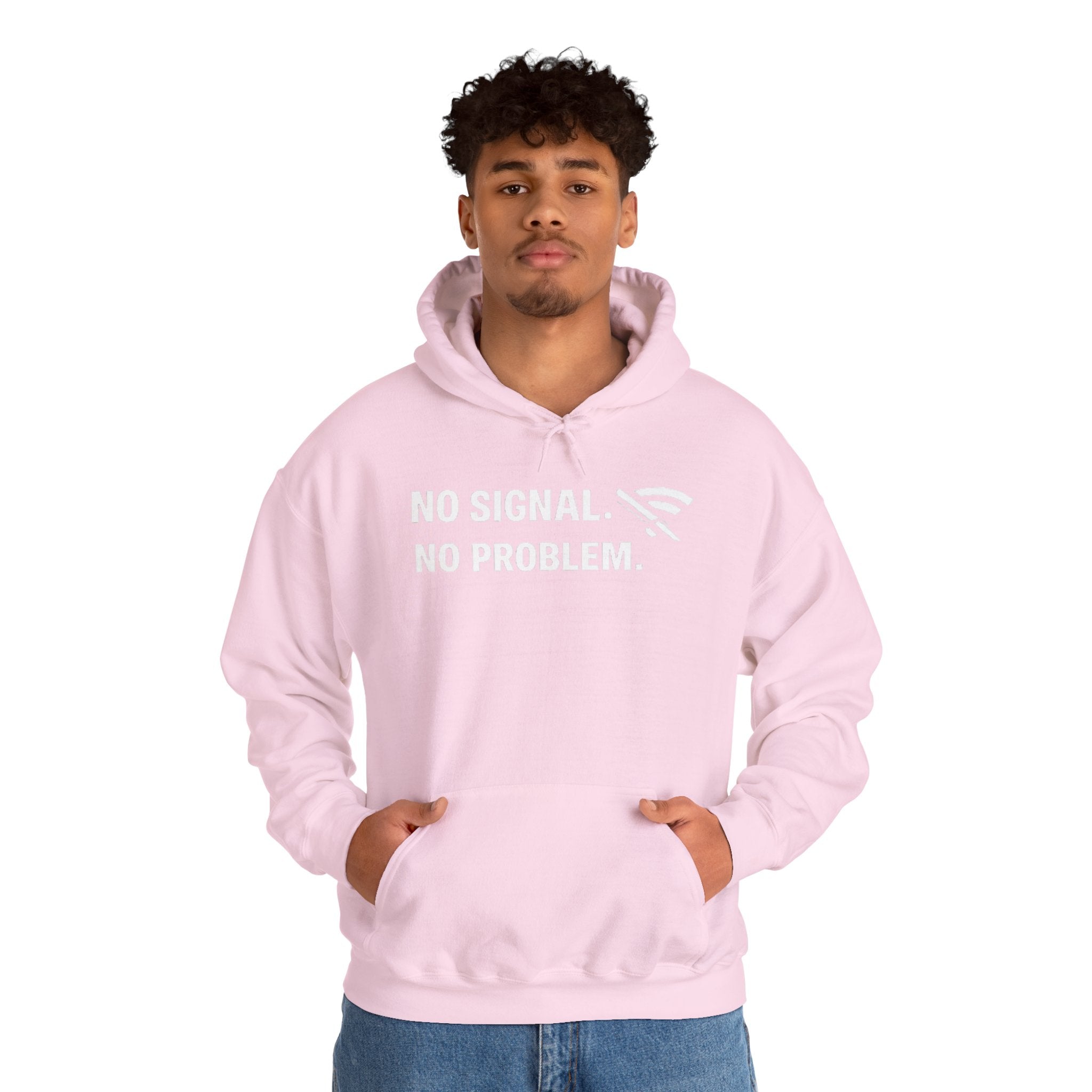 "No Signal, No Problem" IT Humor Unisex Heavy Blend™ Hoodie