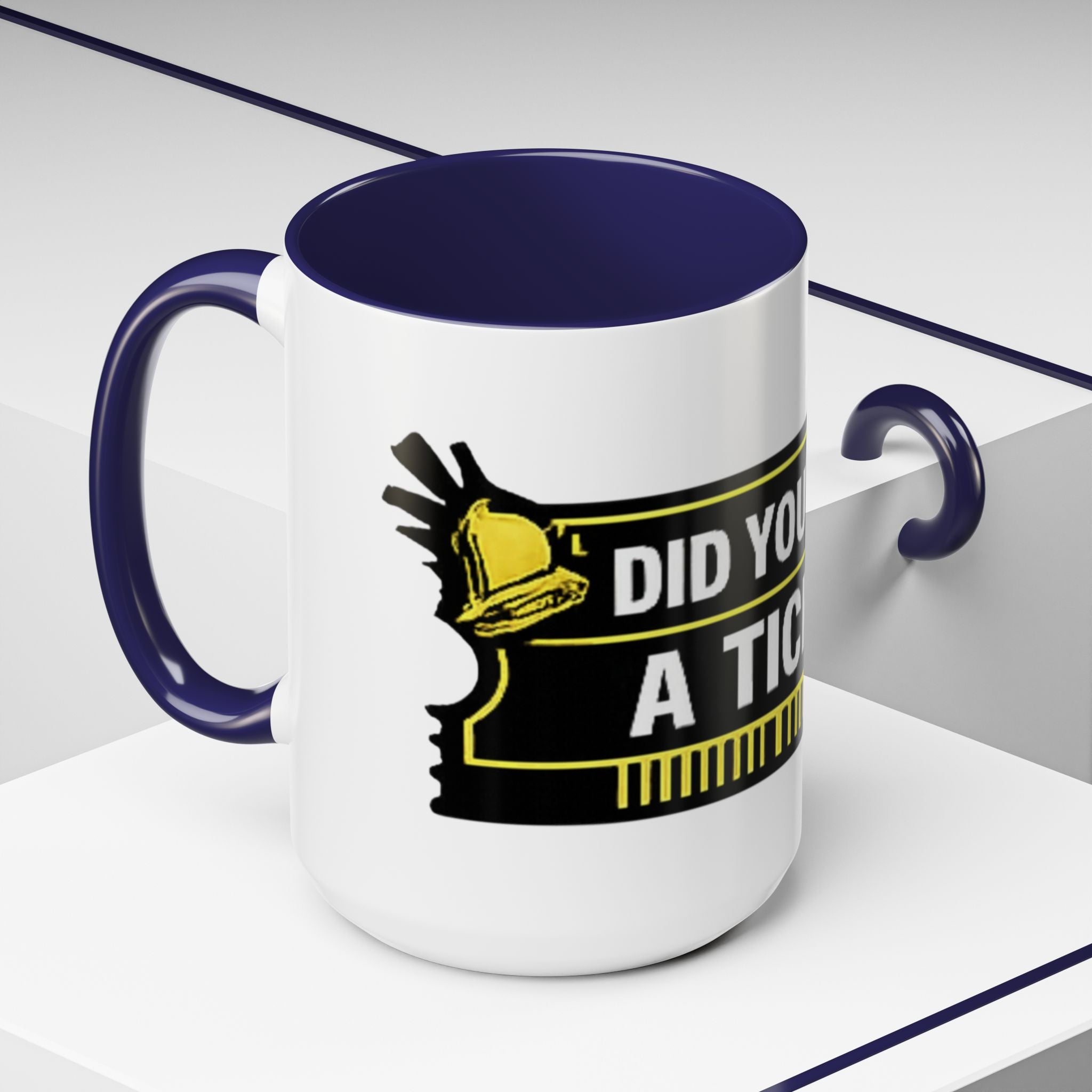 "Did You Submit a Ticket?" Accent Coffee Mug — Support Desk Humor, IT Helpdesk Gift (11/15oz)