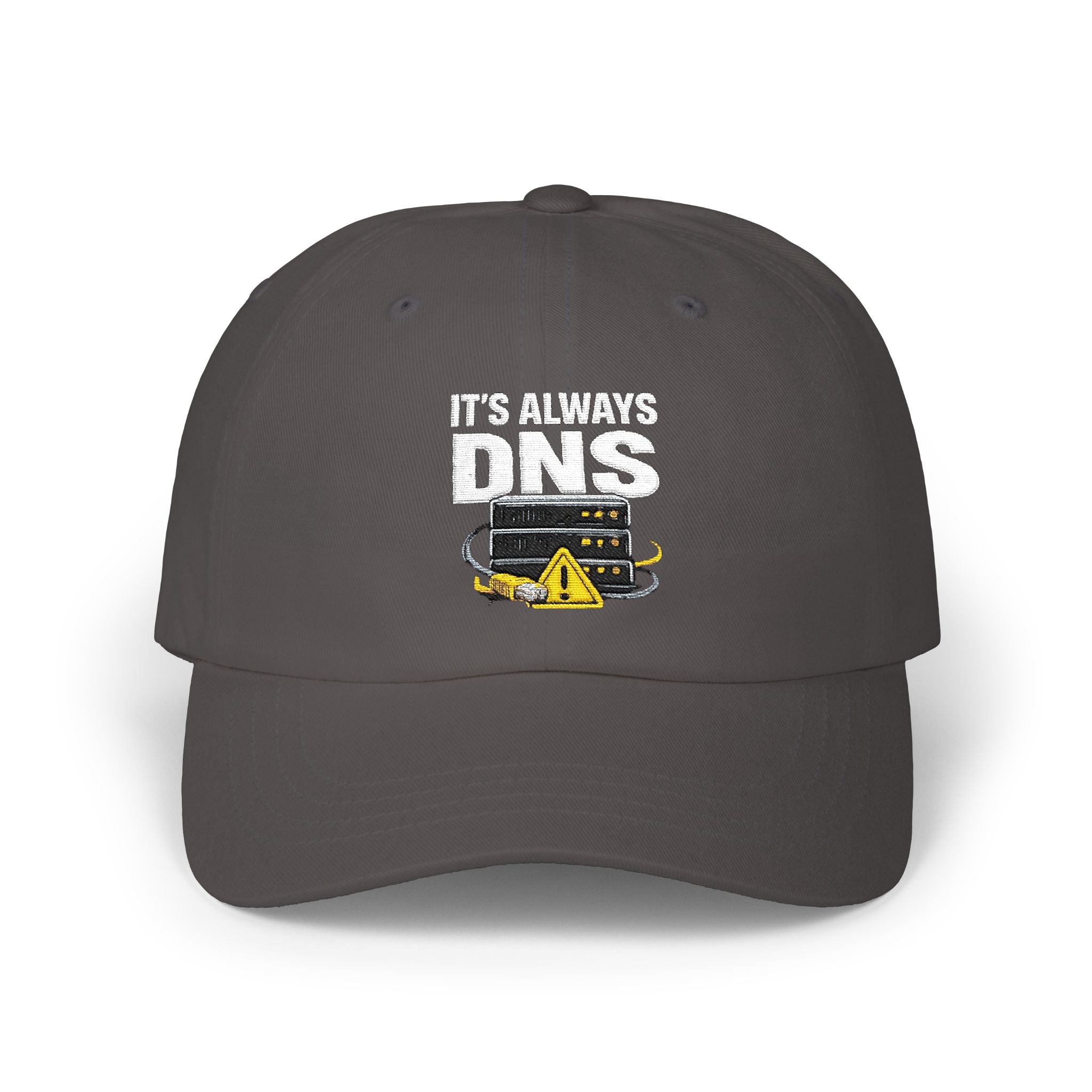 "It's Always DNS" Tech Humor Funny IT Baseball Hat/Cap