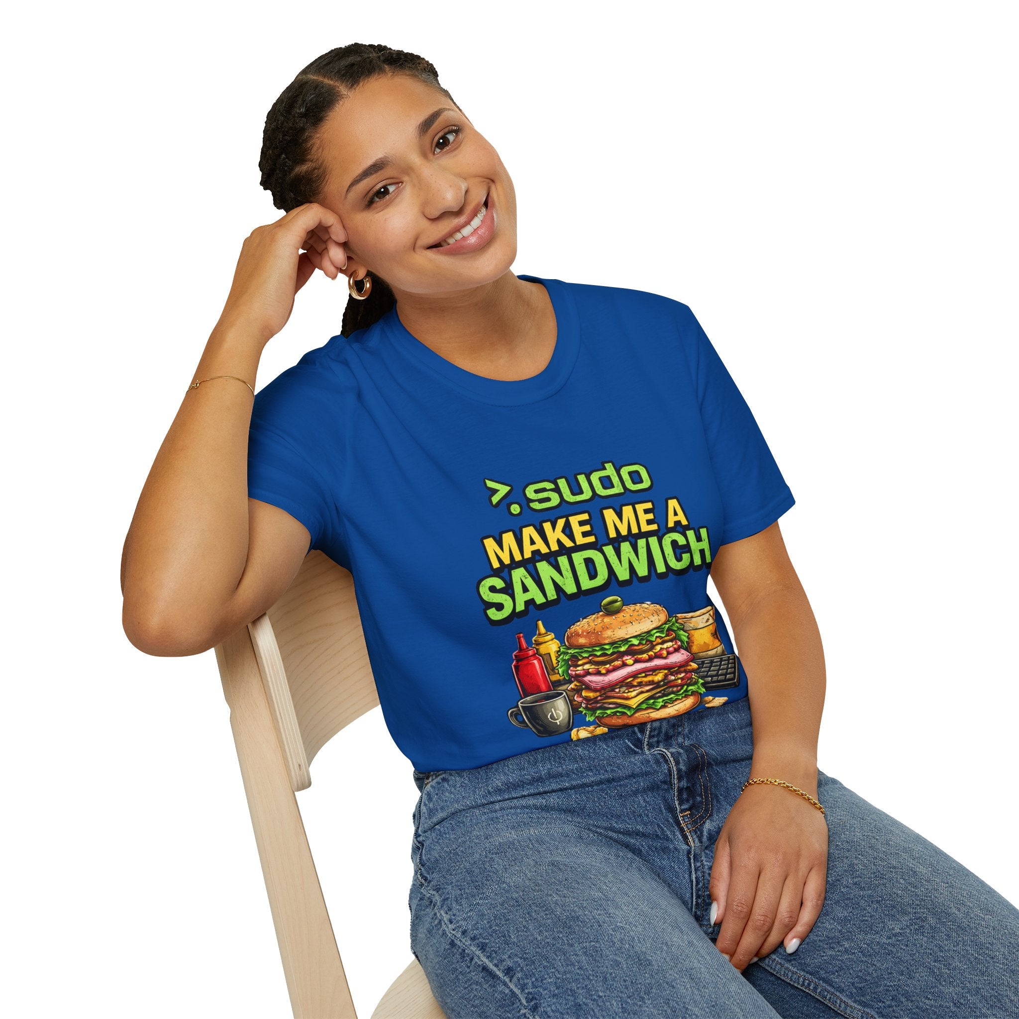 ">. Sudo Make Me a Sandwich" Funny IT T-Shirt — Programmer Tech Humor Tee