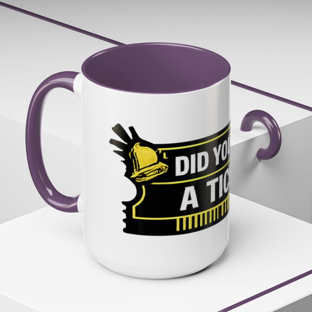 "Did You Submit a Ticket?" Accent Coffee Mug — Support Desk Humor, IT Helpdesk Gift (11/15oz)