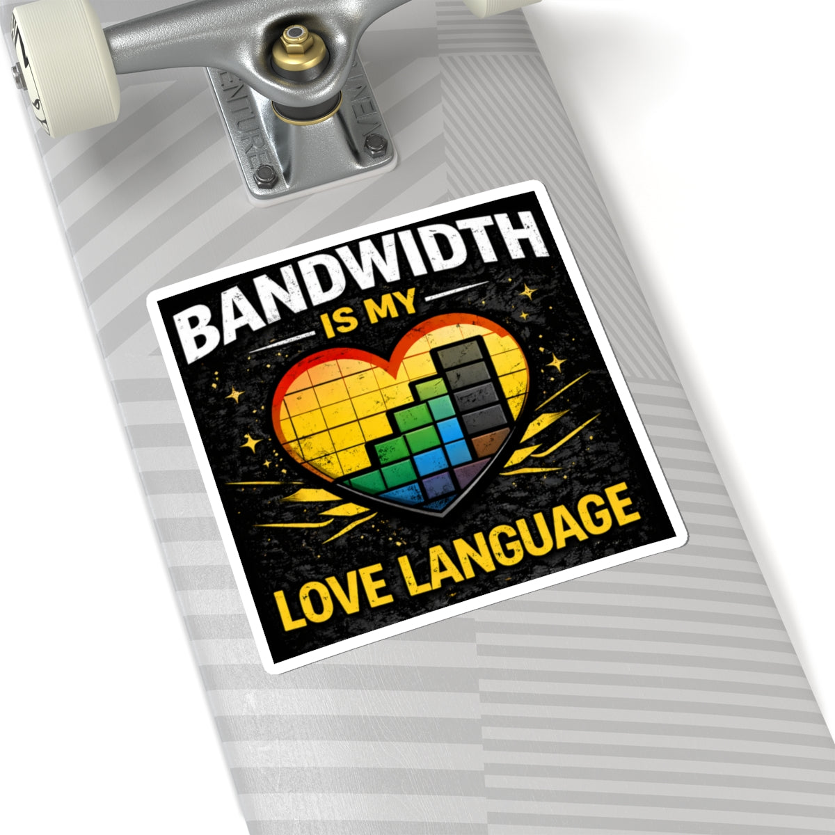 "Bandwidth is my Love Language" Geek Tech Humor Funny IT Kiss-Cut Stickers