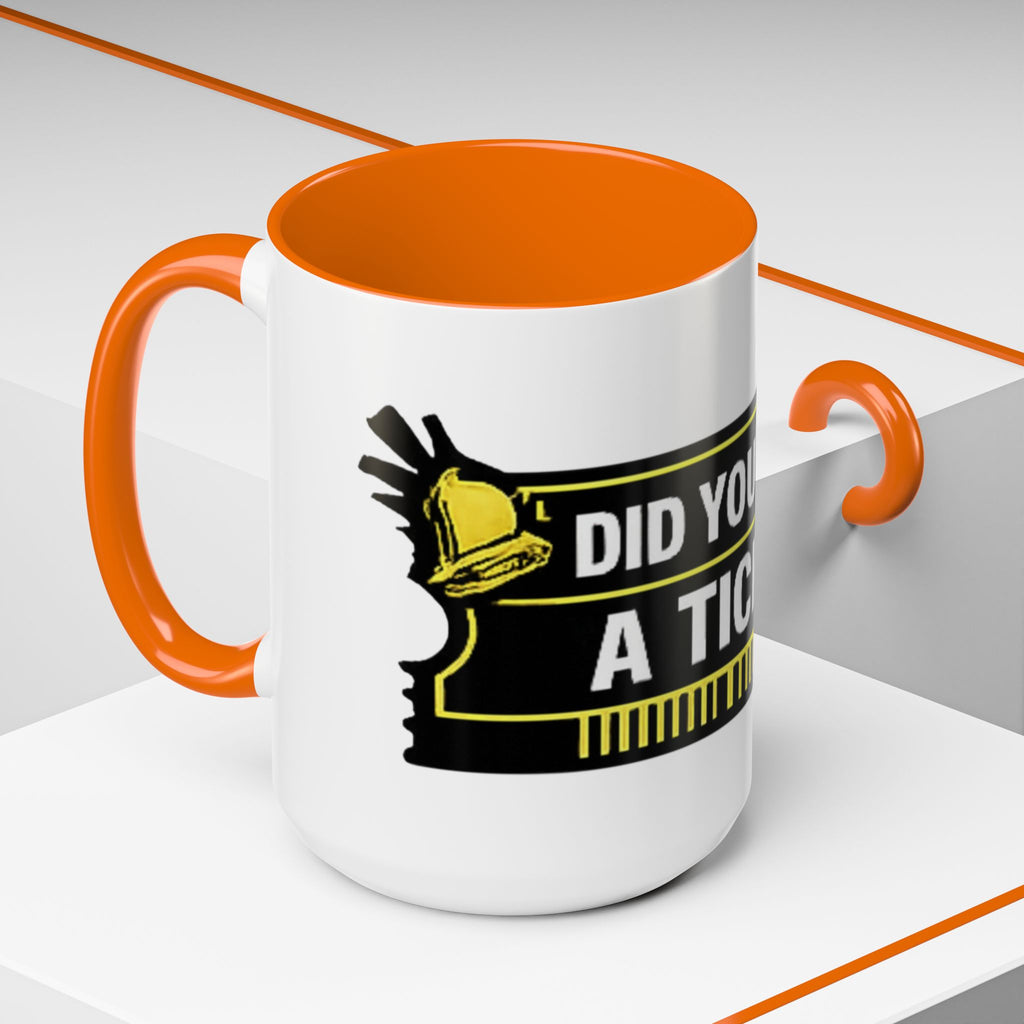 "Did You Submit a Ticket?" Accent Coffee Mug — Support Desk Humor, IT Helpdesk Gift (11/15oz)