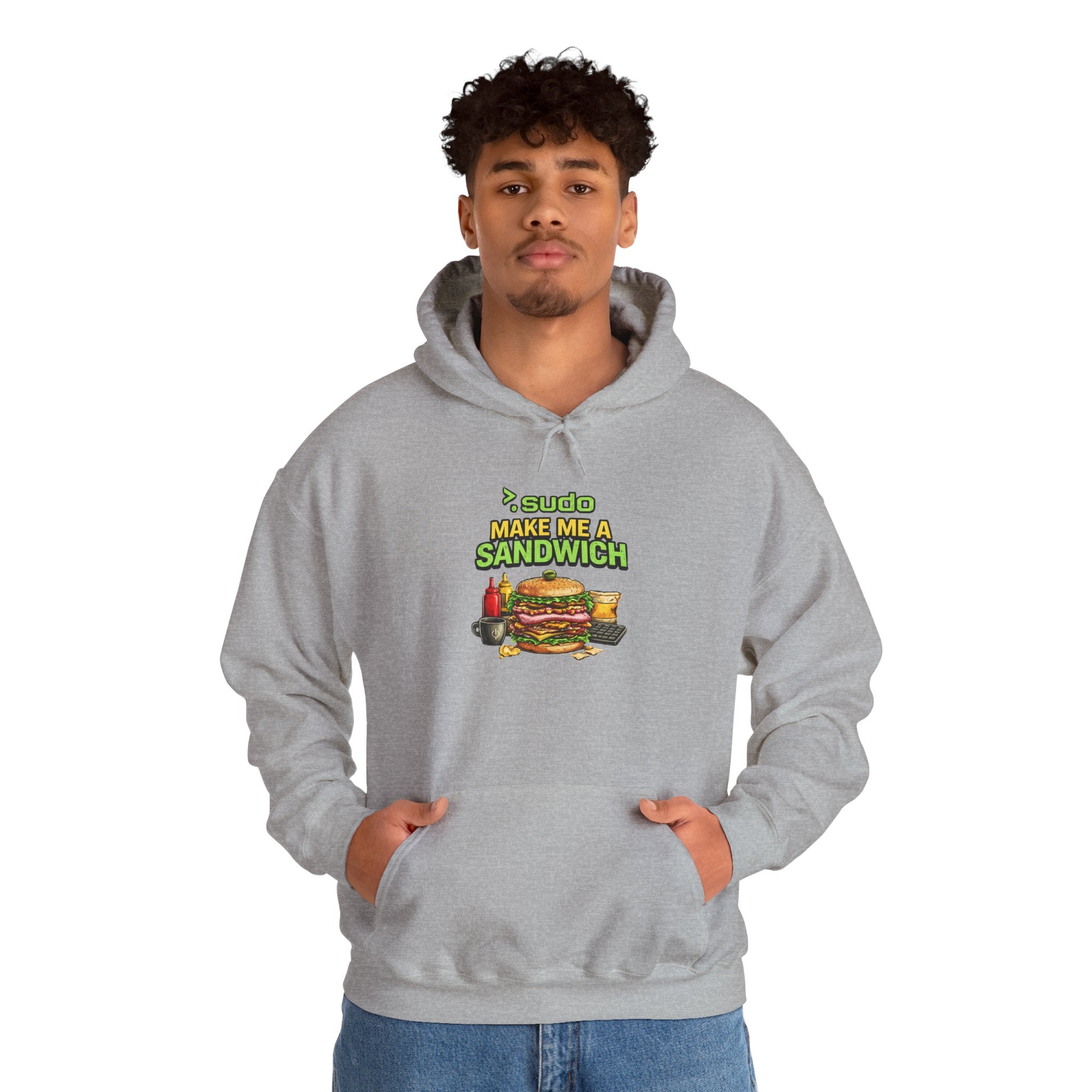 ">.Sudo Make Me A Sandwich" IT Humor Unisex Heavy Blend™ Hoodie
