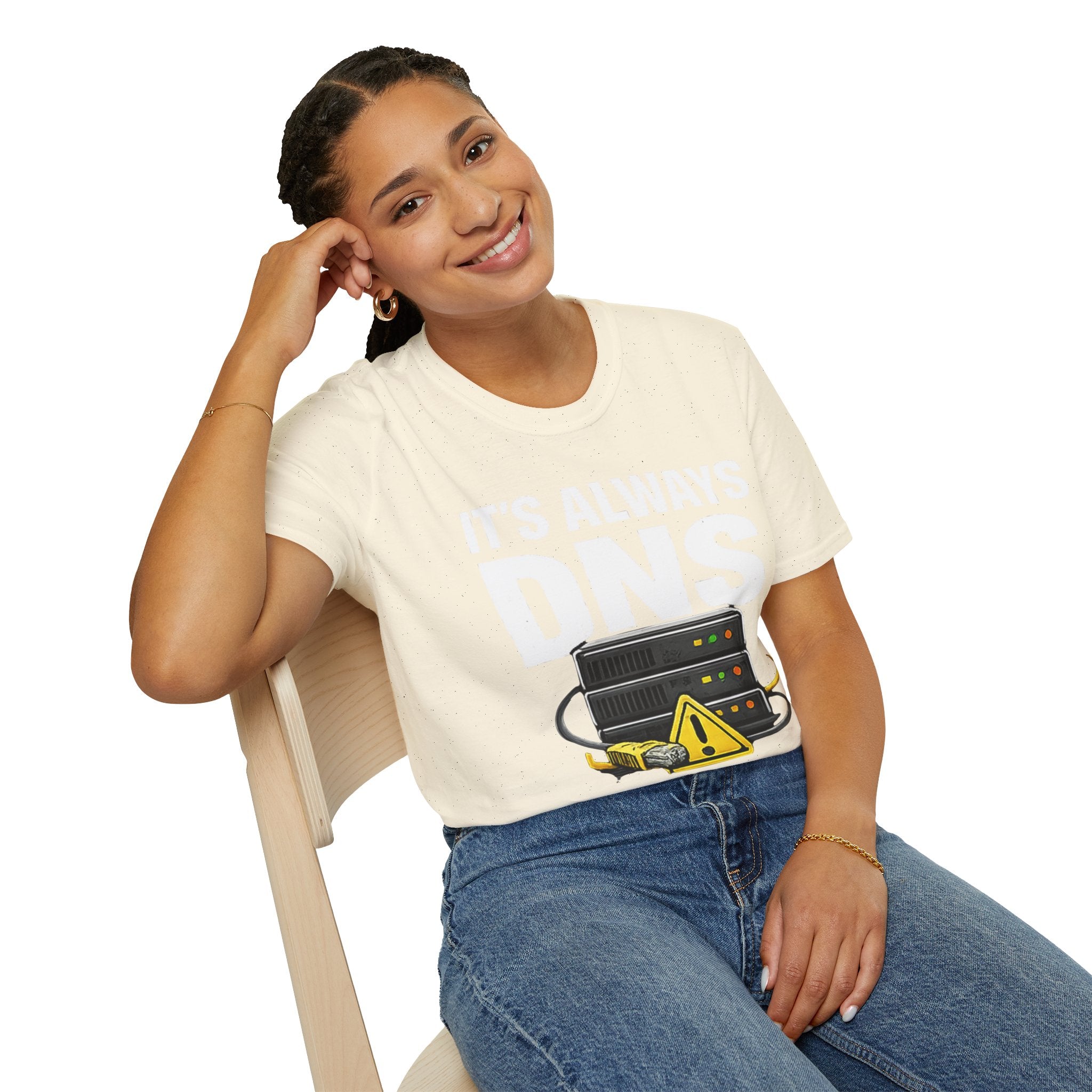 "It's Always DNS" Funny IT Tech Humor T-Shirt