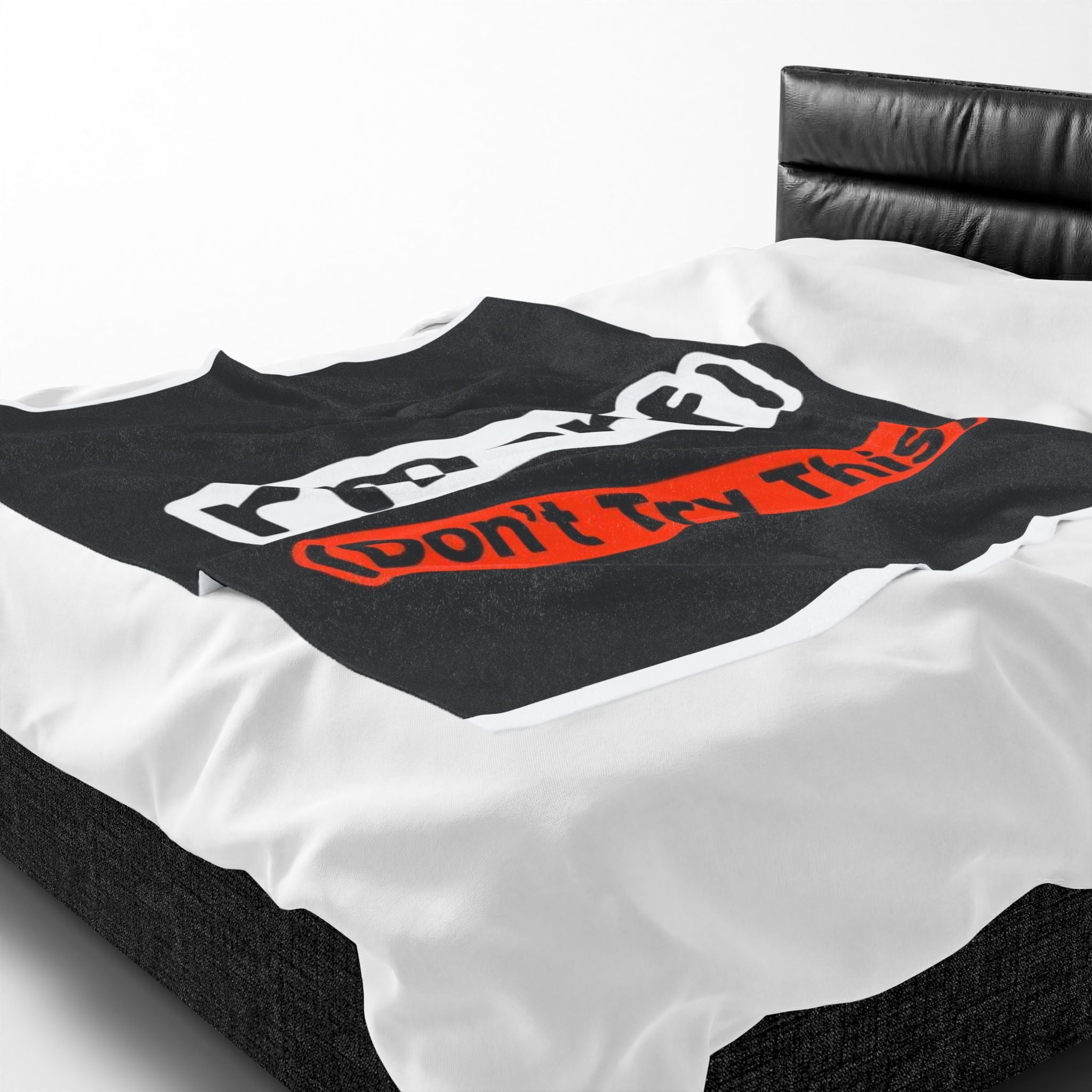 "rm -rf/ (Don't Try This)" Tech Humor Funny IT Velveteen Plush Blanket
