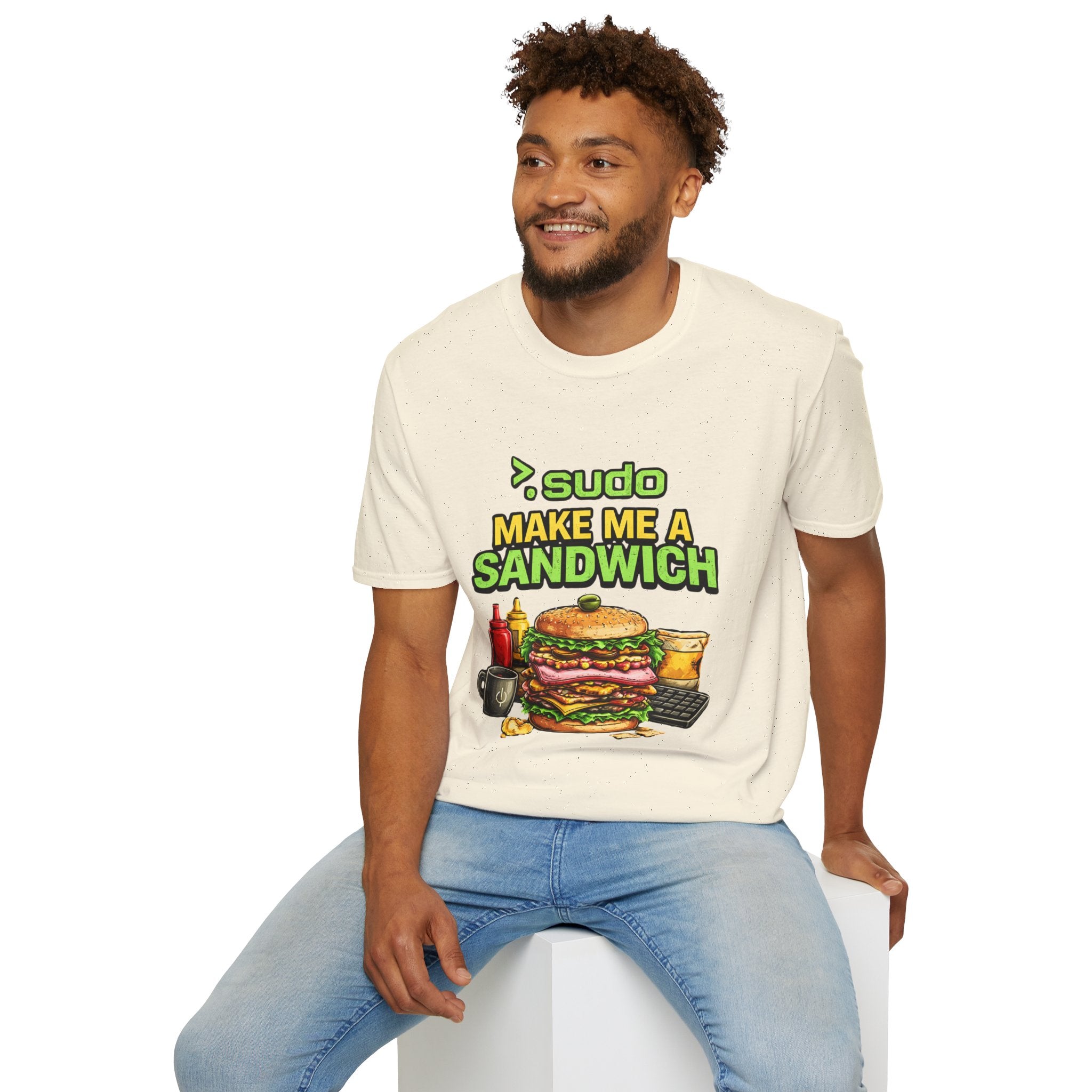 ">. Sudo Make Me a Sandwich" Funny IT T-Shirt — Programmer Tech Humor Tee