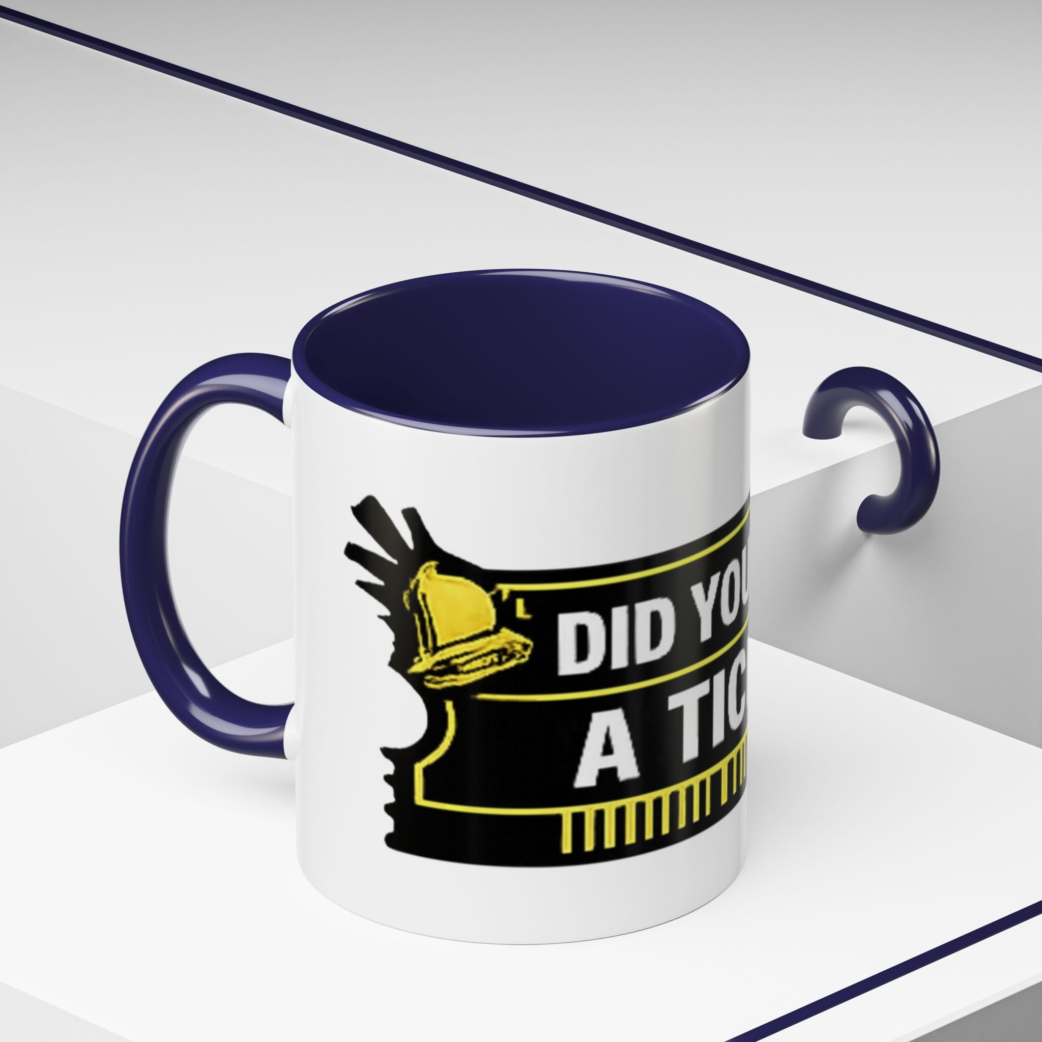 "Did You Submit a Ticket?" Accent Coffee Mug — Support Desk Humor, IT Helpdesk Gift (11/15oz)