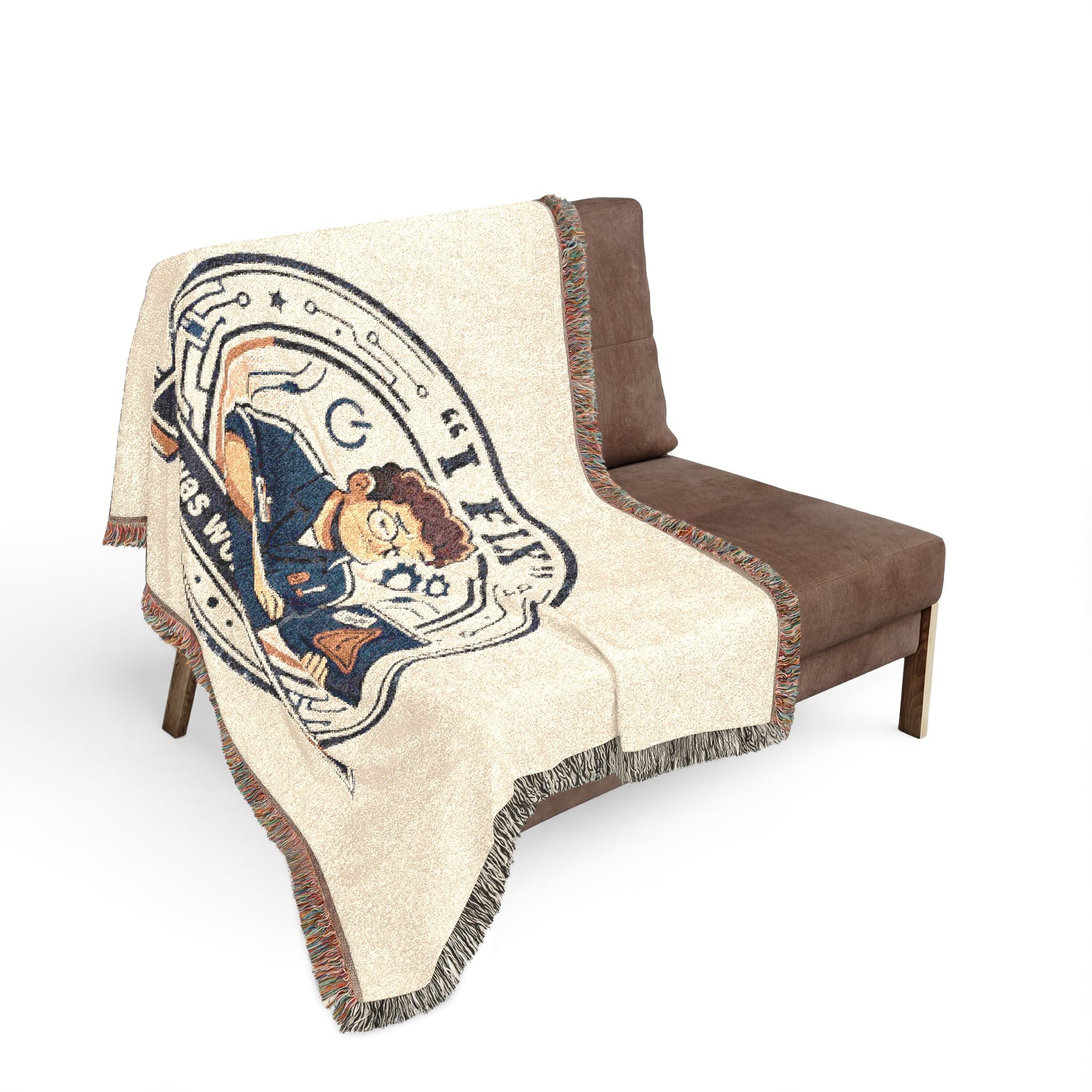 "I Fix: It Worked Before" Funny IT Tech Humor  Woven Throw Blanket