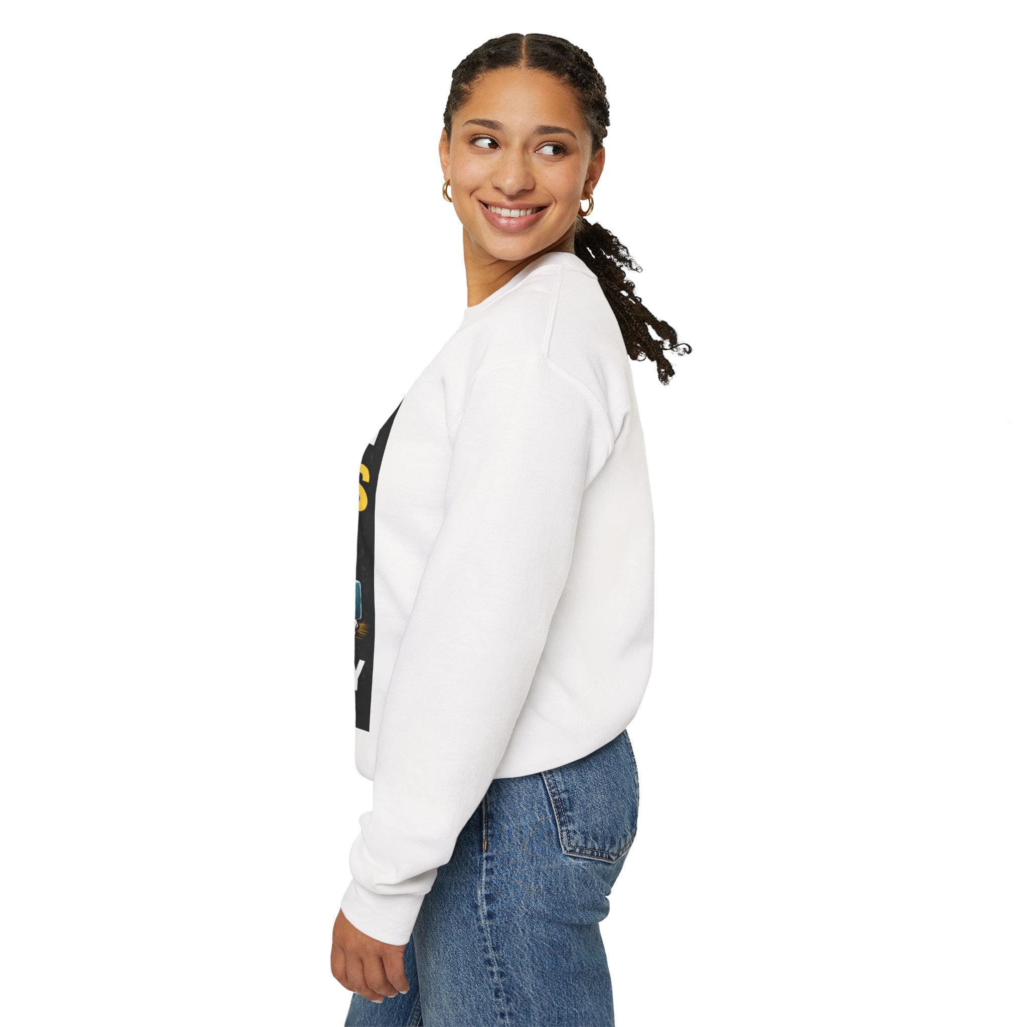 "I Support End Users...Emotionally" IT Support Humor Crewneck Sweatshirt