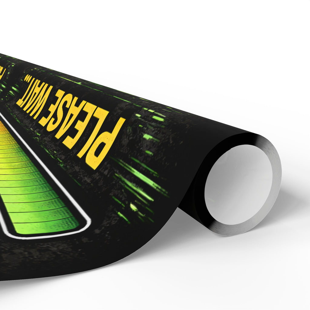 "Compiling...Please Wait" Funny IT Holiday Gift Wrap Tech Humor Office Gift Wrapping Paper