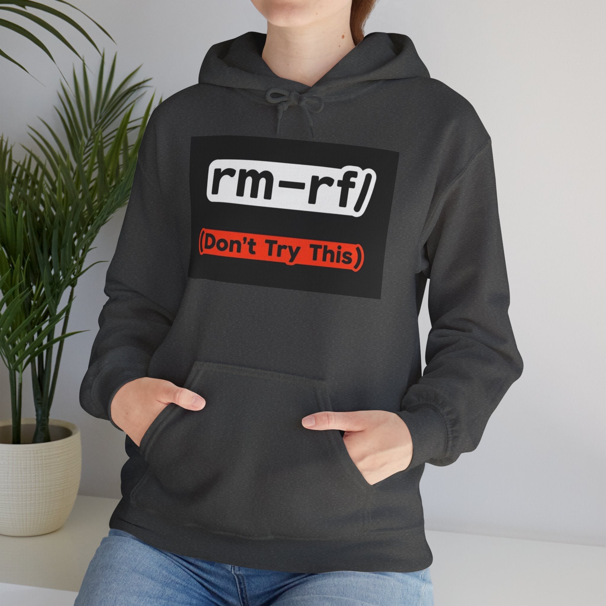"rm–rf/ (Don't Try This)" — Funny Linux/Devops Command Hoodie