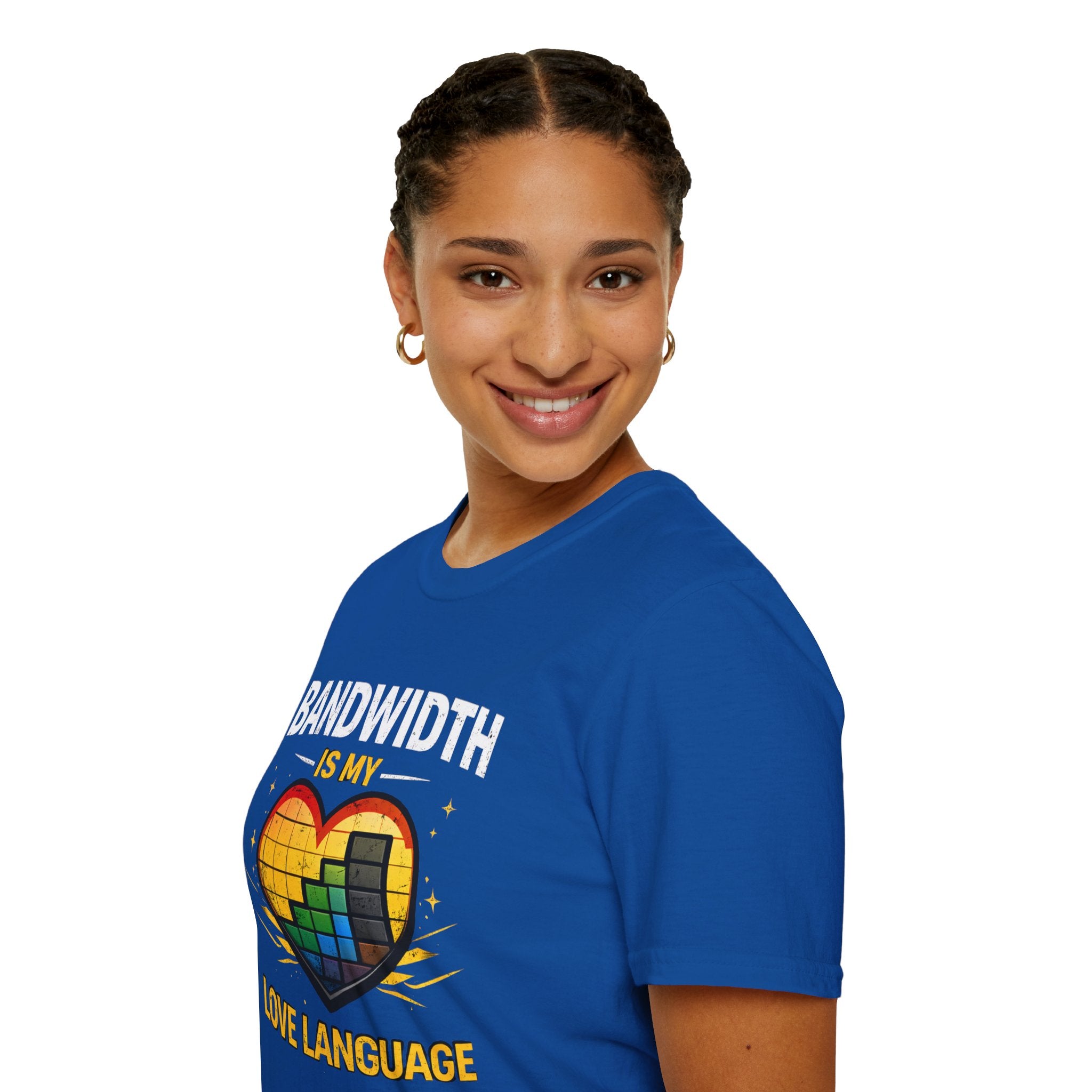 "Bandwidth Is My Love Language" Funny IT Tech Humor T-Shirt