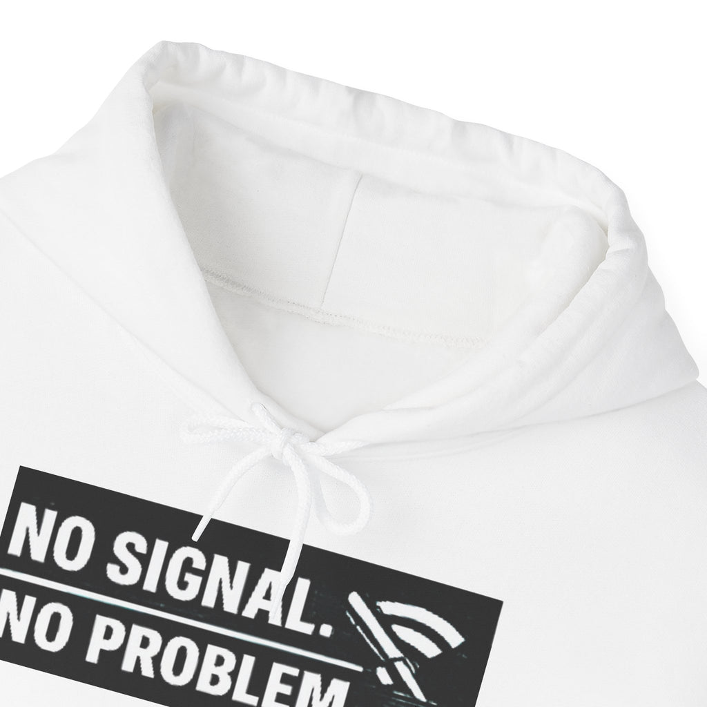 "No Signal, No Problem" IT Humor Unisex Heavy Blend™ Hoodie