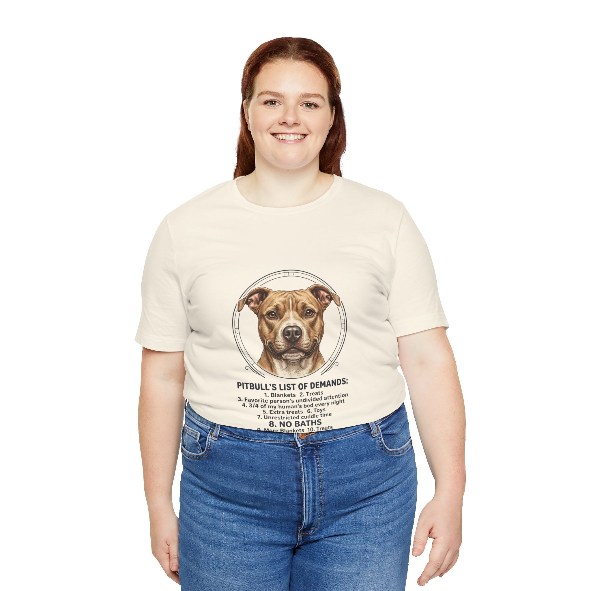 Pitbull Mom List of Demands T-Shirt | Dog Mom, Rescue Pride Tee