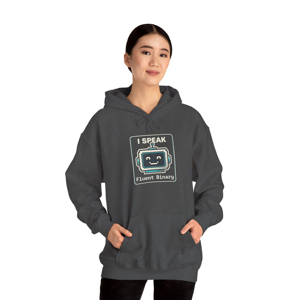 "I Speak Fluent Binary" Funny IT Programmer Humor Hoodie