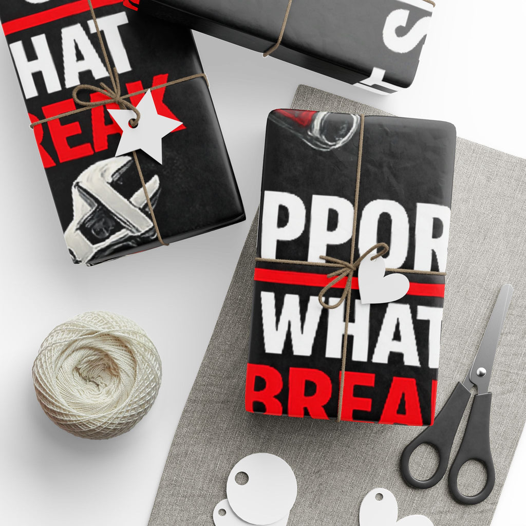 "IT Support: I Fix What You Break" Funny Tech Bold Protest Print IT Humor Wrapping Paper
