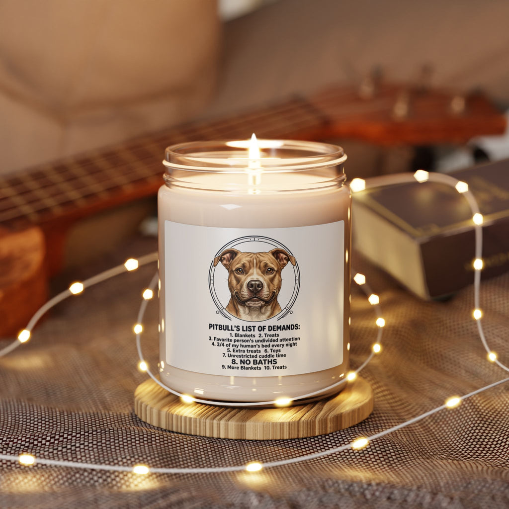 Pitbull Mom Soy Candle | Dog Mom, Rescue Pride, Fur Baby Memorial